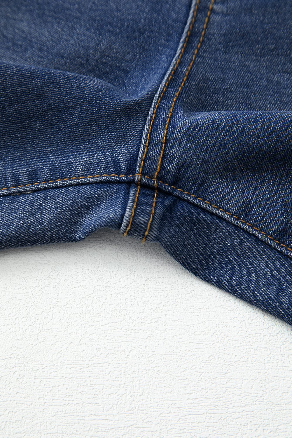 Real Teal Raw Hem Unique Cuffs Straight High Rise Loose Jeans