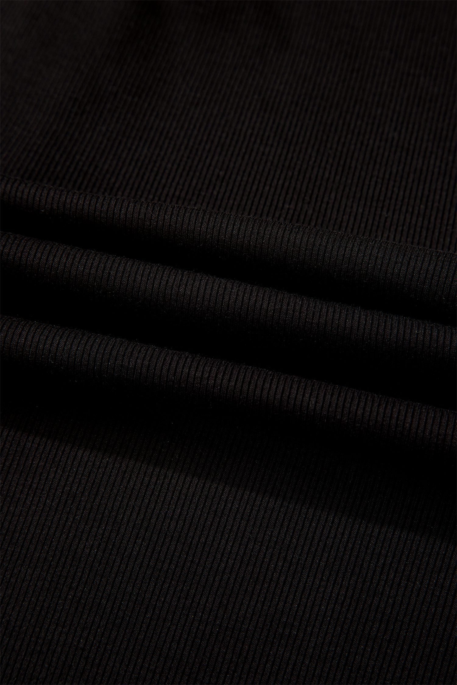Black Stripe Detail Polo Collar Half Buttons Tied Short Sleeve Shift Mini Dress