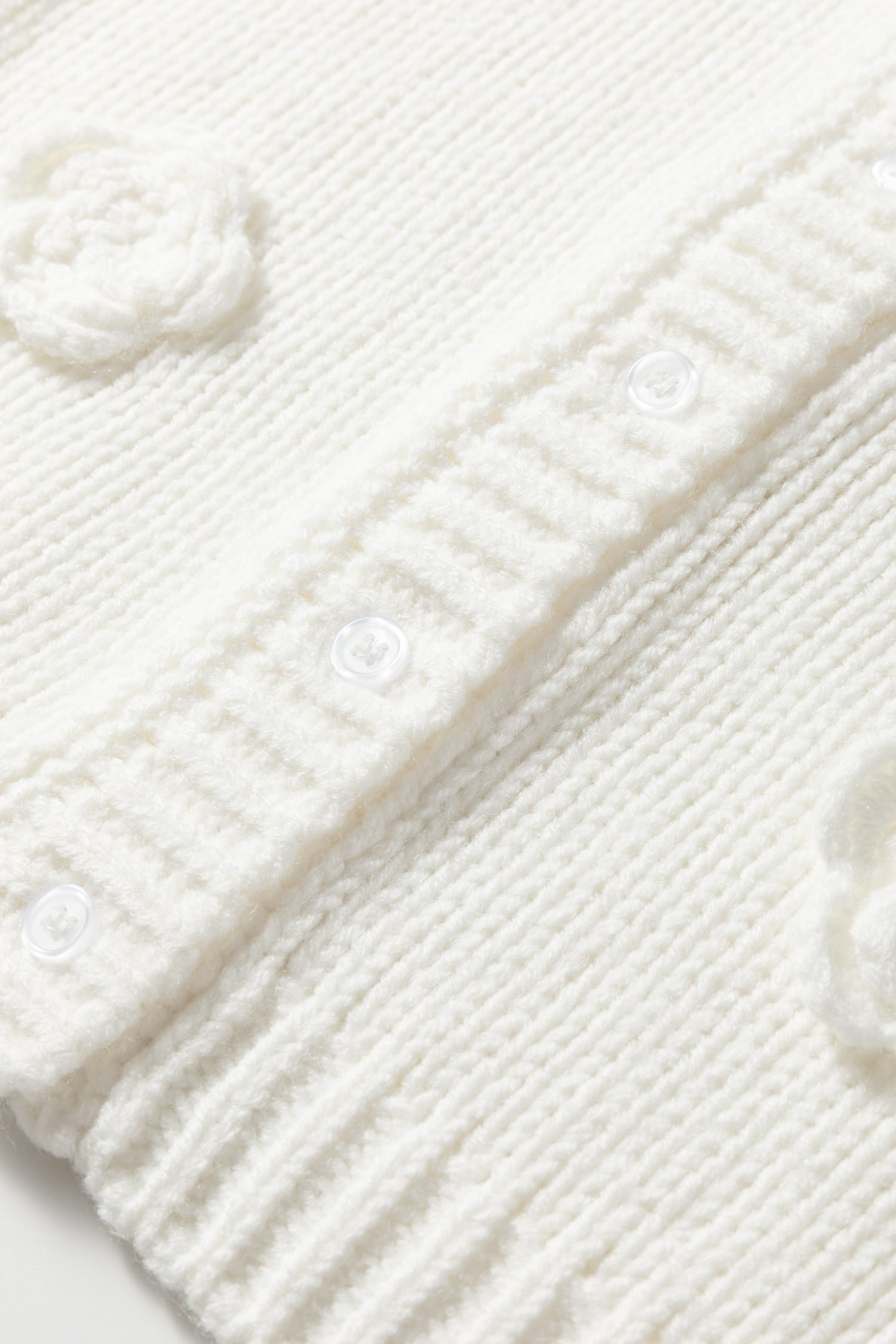 White 3D Flower Spaghetti Straps Sweater Vest - Image 15