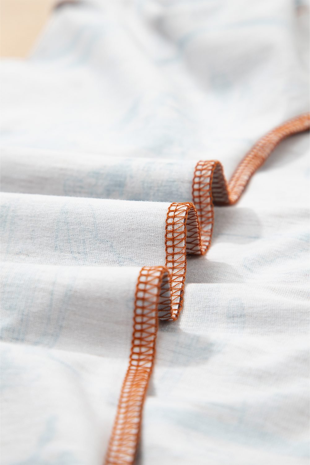 Chestnut Desert Sand Print Short Sleeve Knit Top
