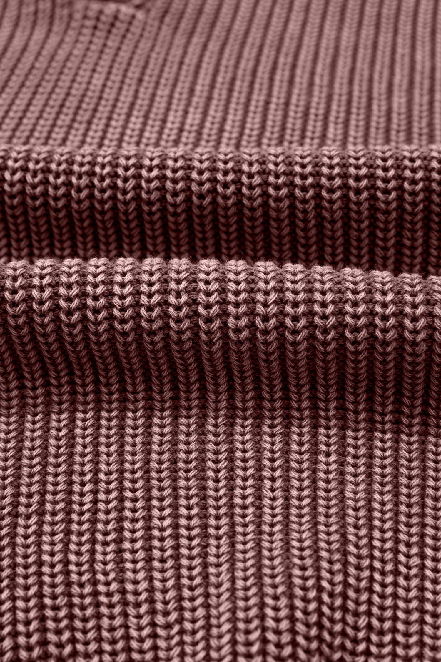 Dark Brown Mineral Washed Knit Button Polo Collar Loose Sweater