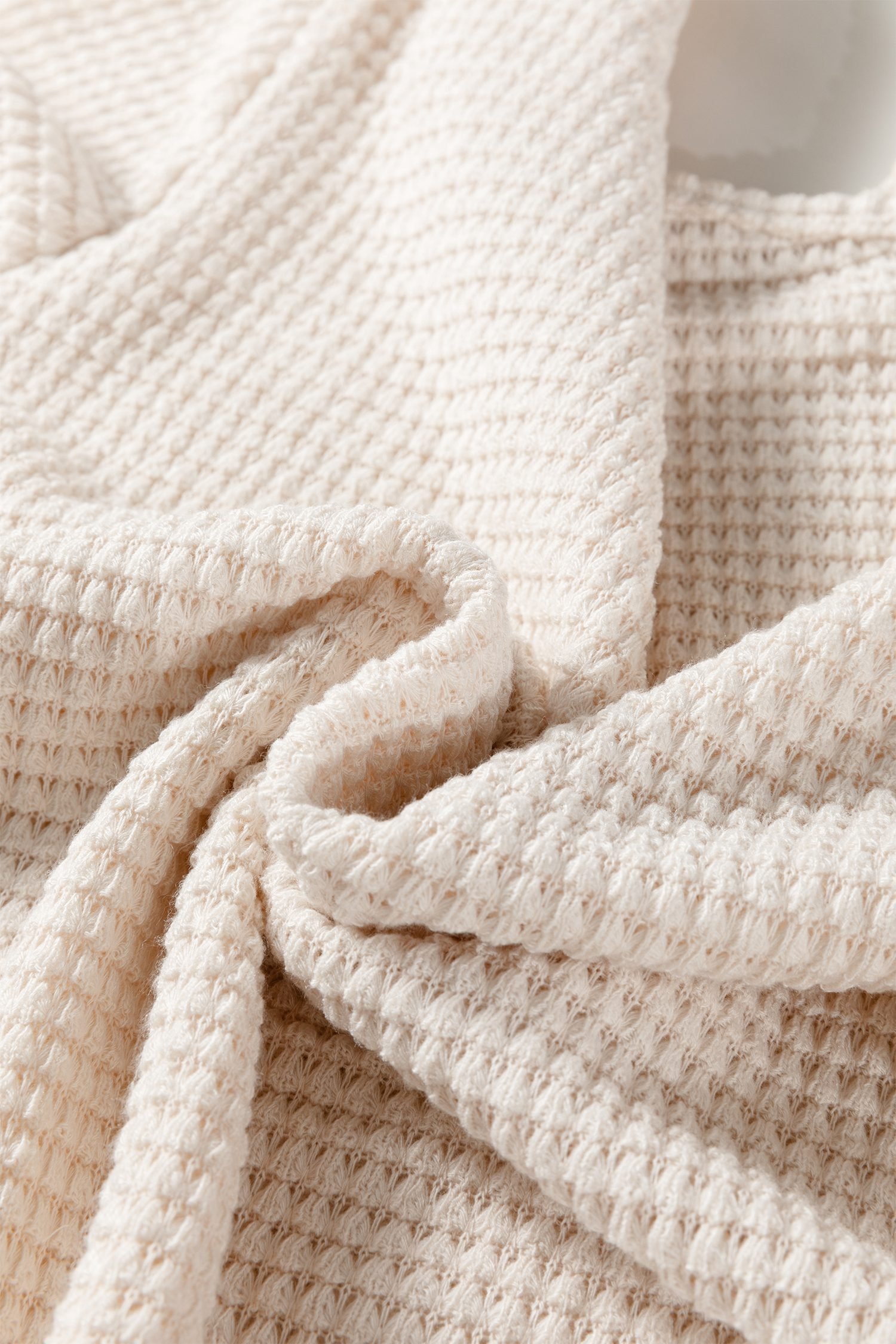 Jet Stream Solid Color Textured Knit Asymmetric Shoulder Long Sleeve Top - Image 9