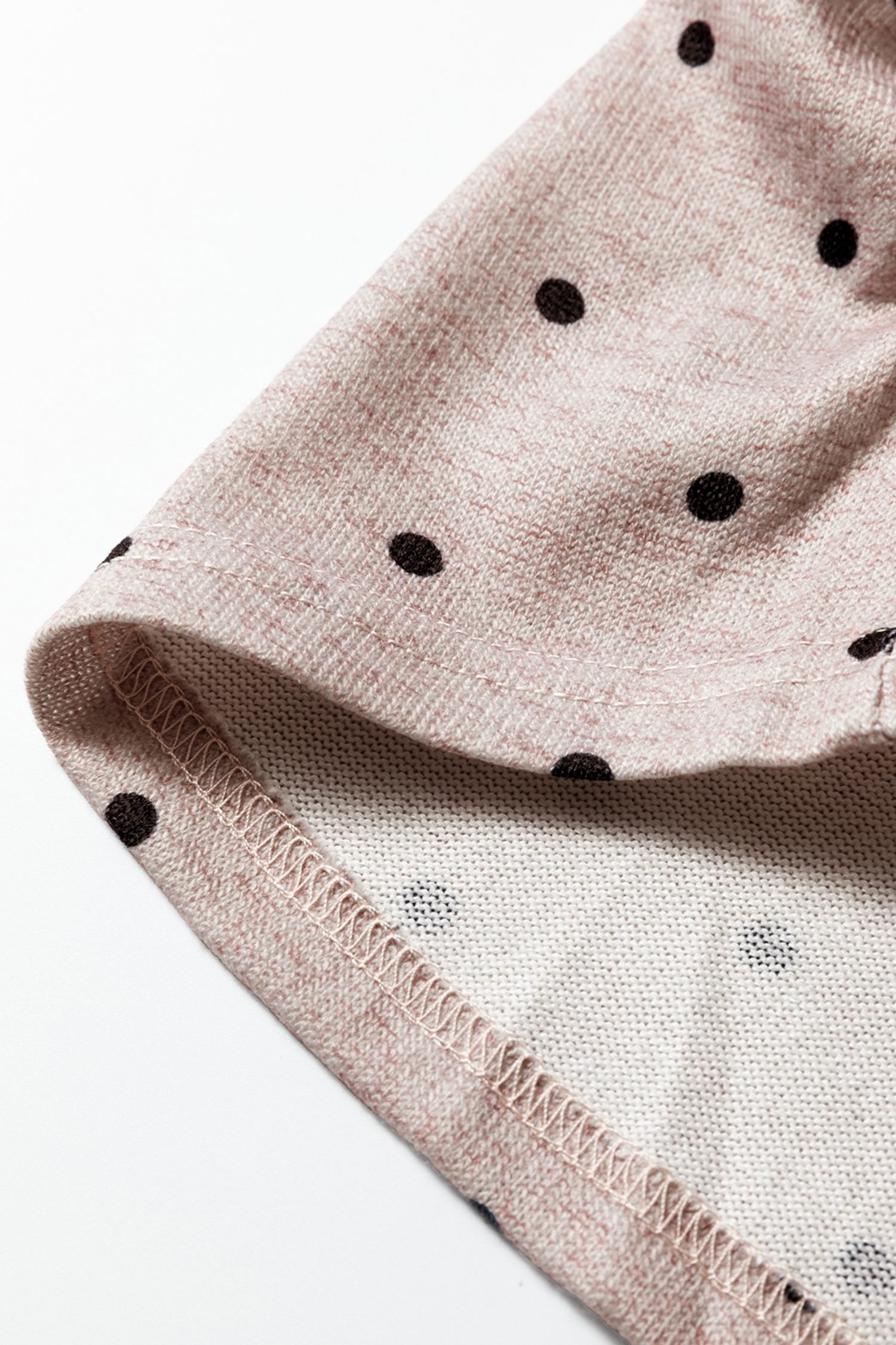 Jet Stream Polka Dot Boat Neck Knit Long Sleeve T Shirt - Image 19