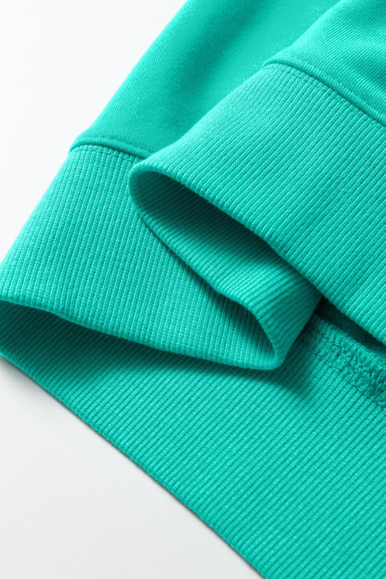 Sea Green Oversize Blessed Embroidered Mock Neck Sweatshirt - Image 11