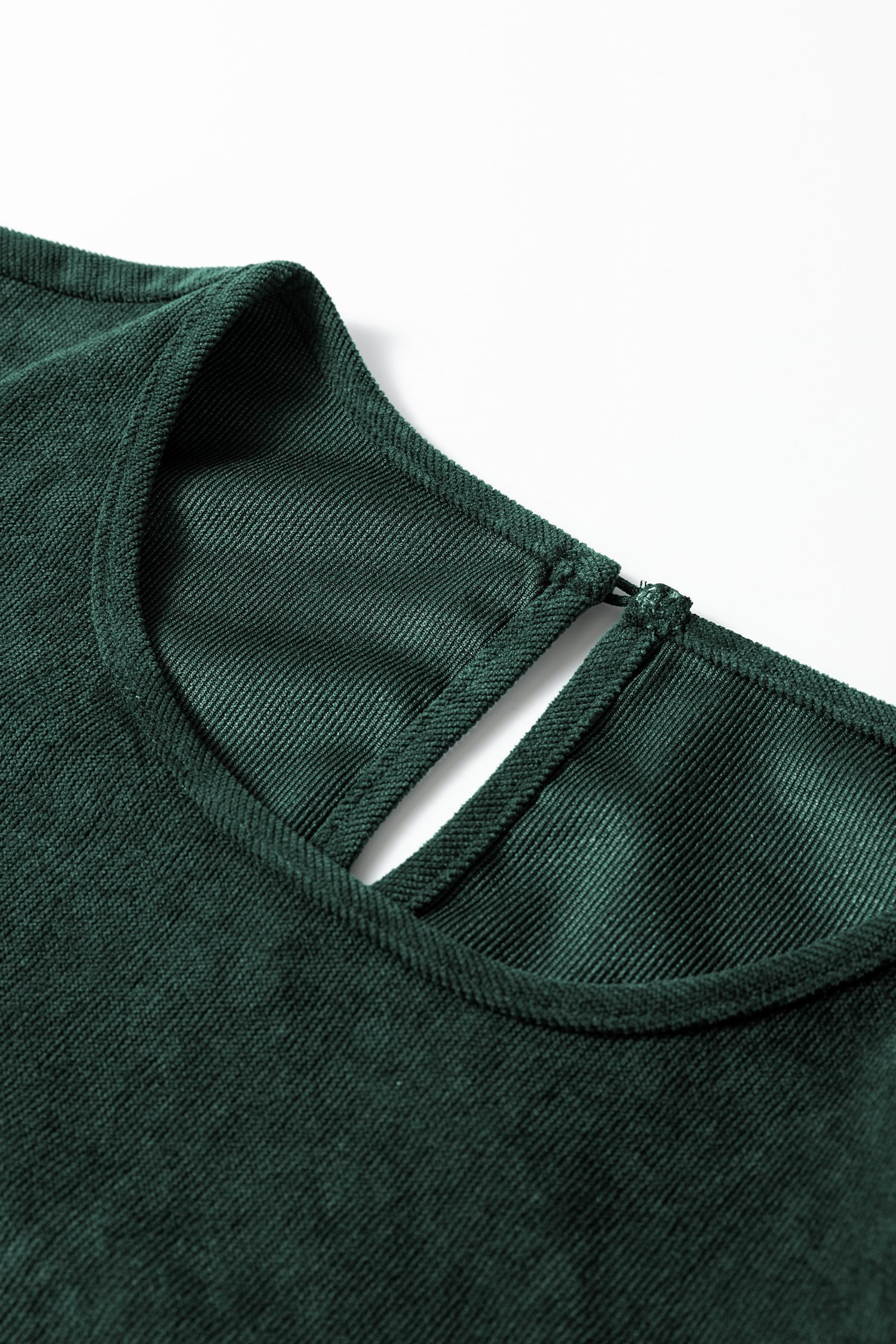 Mist Green Lantern Sleeve Tiered Mini Dress