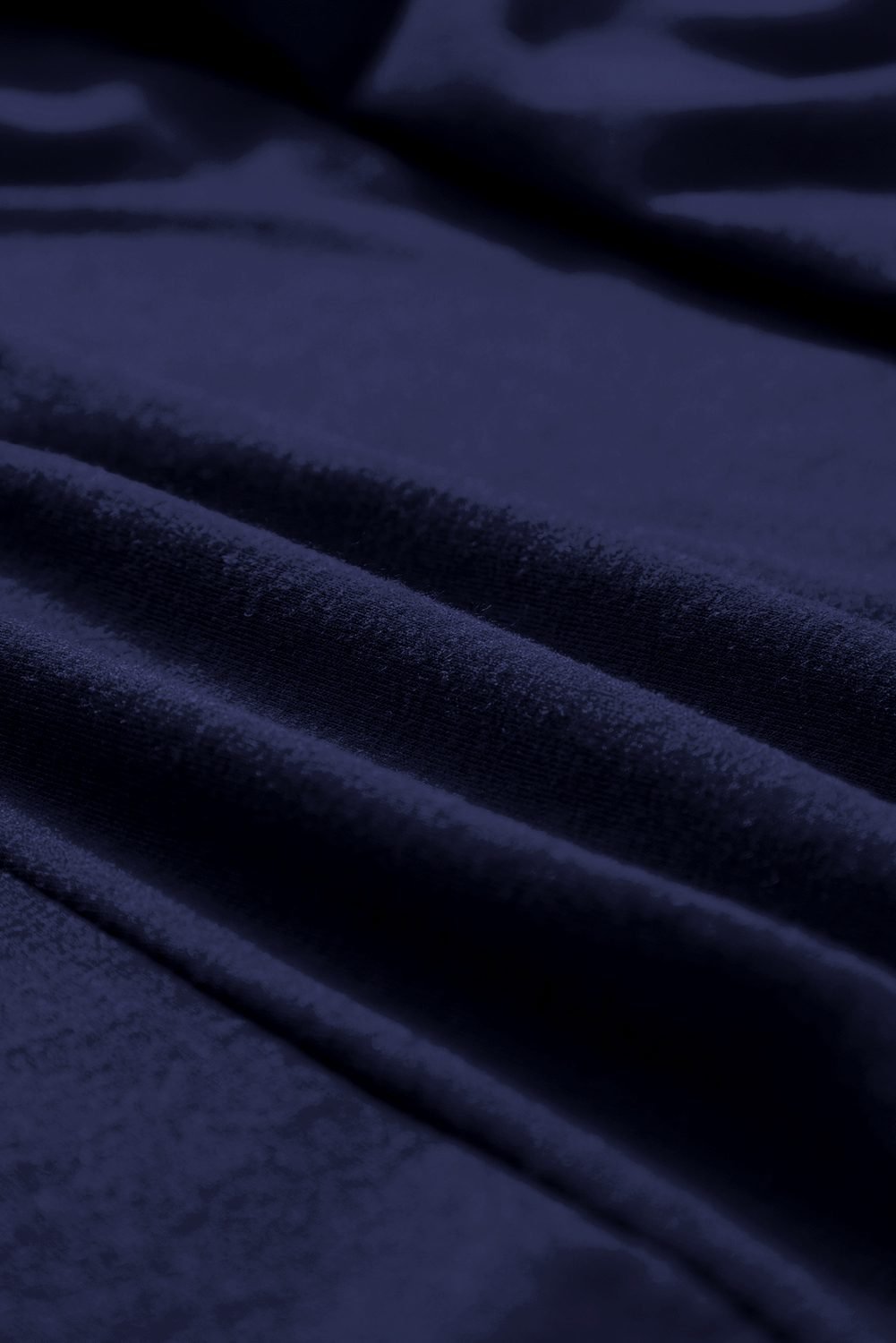 Navy Blue Plus Size Solid Color Lace Short Sleeve Pleated Swing Dress