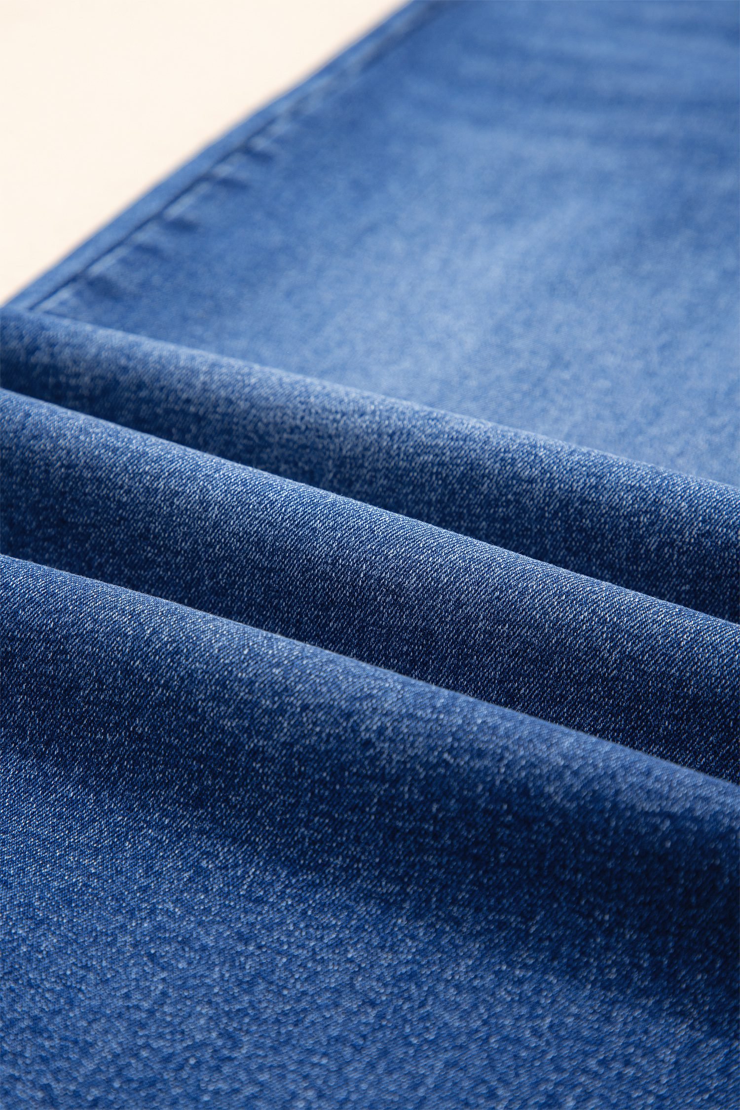 Dark Blue Acid Wash Contrast Lace-up Plus Size Jeans