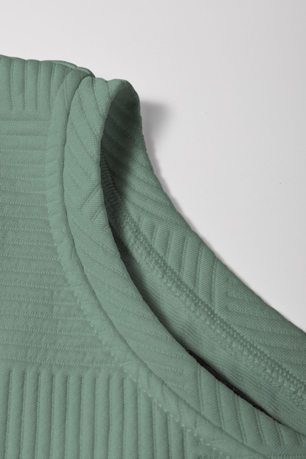 Mineral Blue Textured Short Sleeve Top and Shorts Set