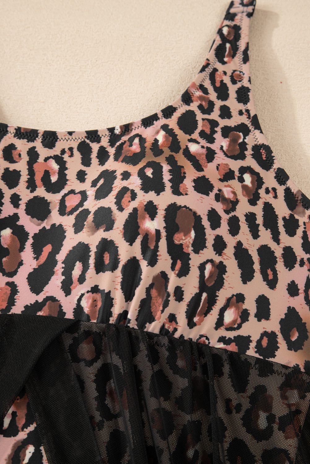 Black Mesh Patchwork V Neck Half Sleeve Bodycon One Piece Swimwear