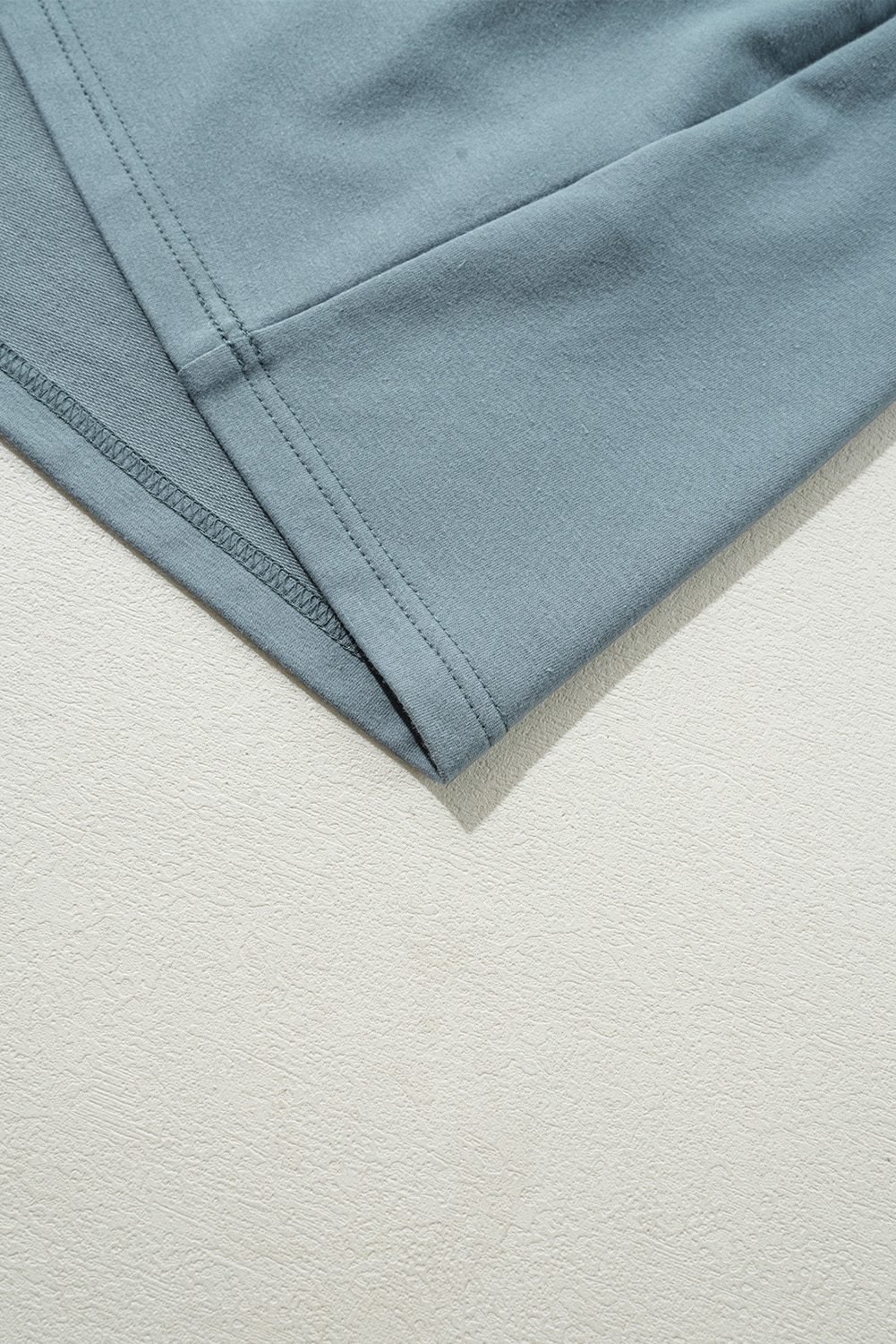 Ashleigh Blue Solid Color Cap Sleeve Drop Waist T Shirt Dress