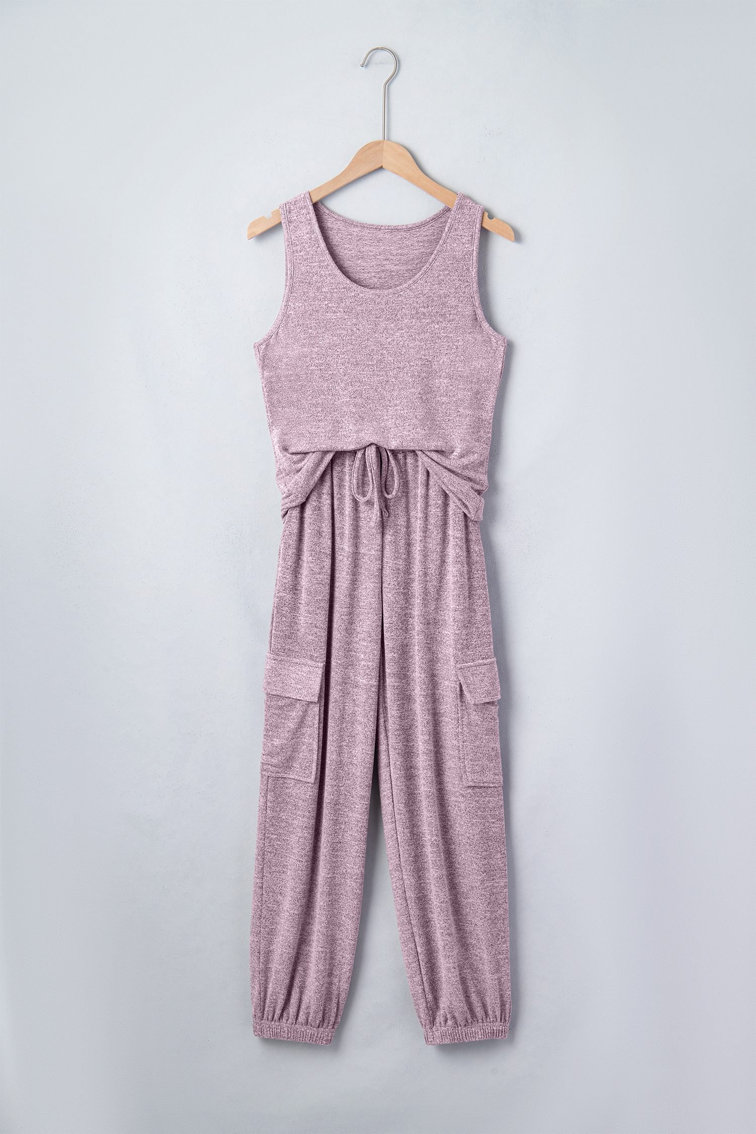 Orchid Bouquet Casual Tank Top Drawstring Jogger Pants 2pcs Outfit