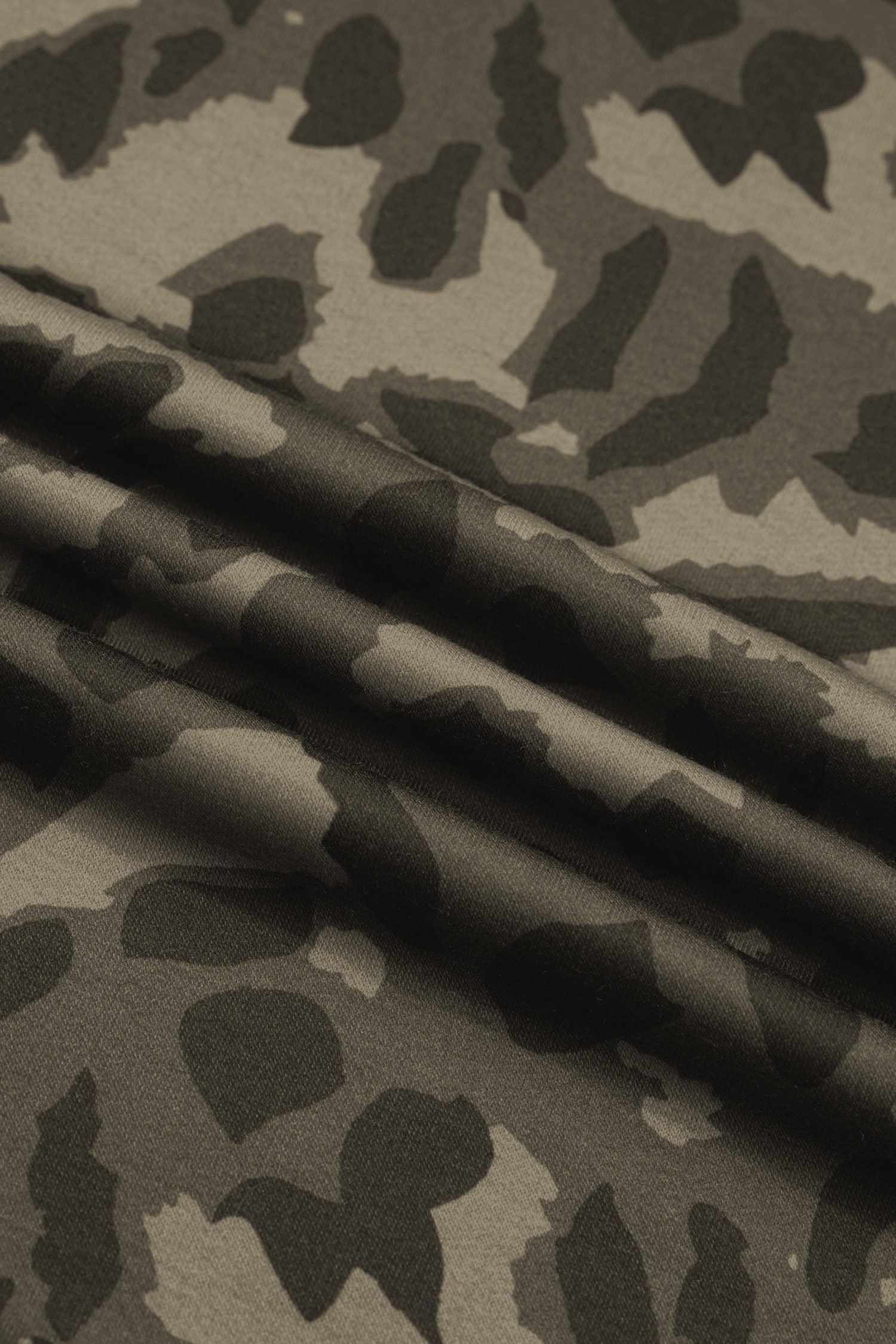 Brown Leopard Print Crew Neck Short Set