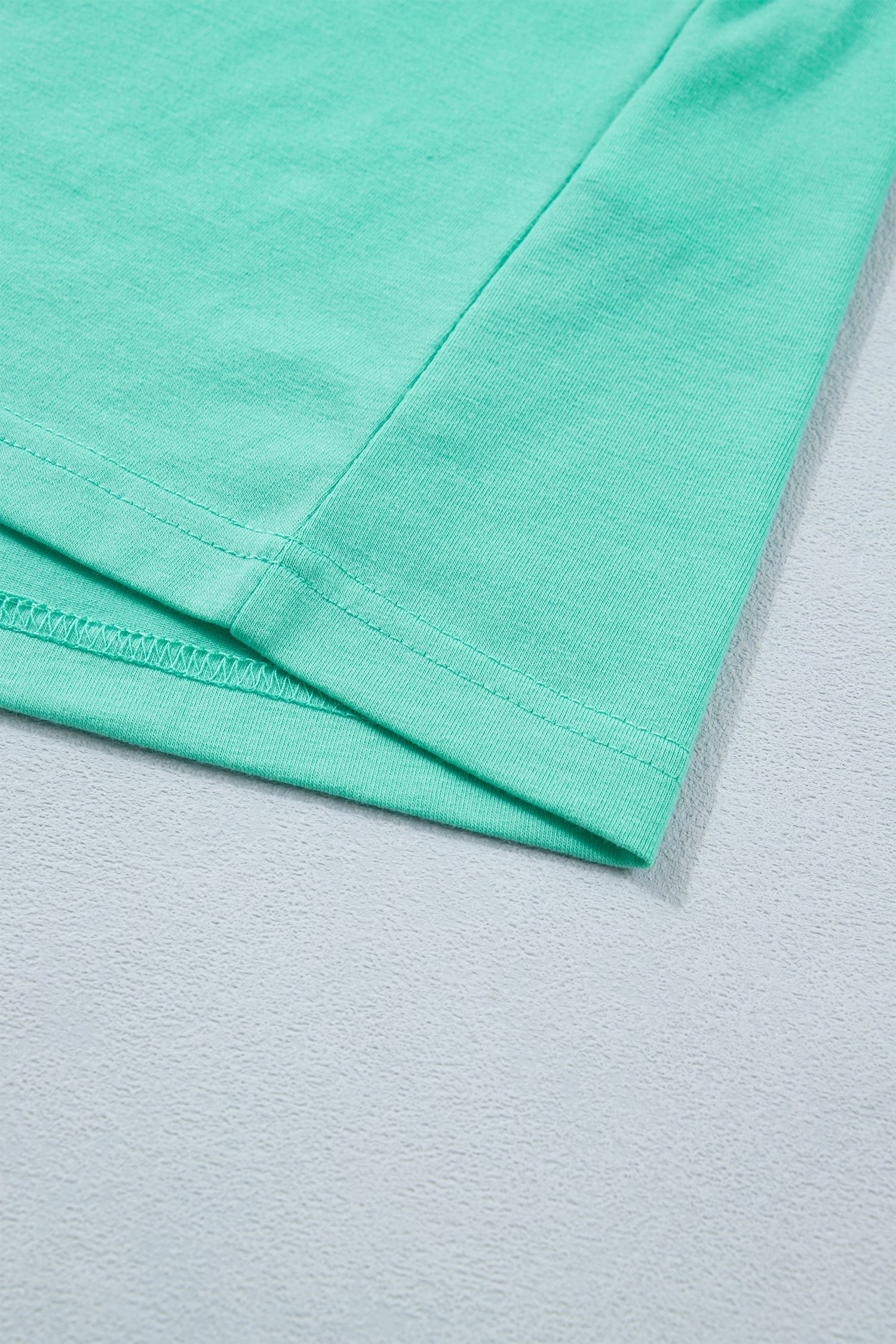 Mint Green Eyelet Lace Ruffled Cap Sleeve Top