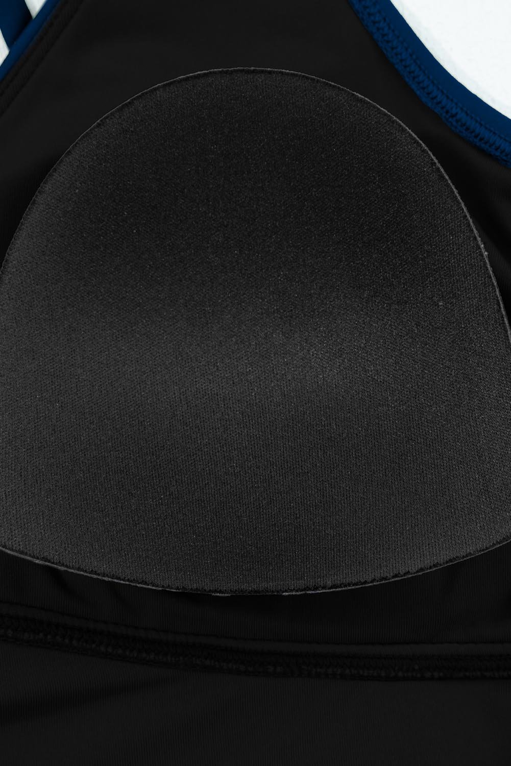 Sail Blue Solid Color Crossed Straps One Piece Swim Dress