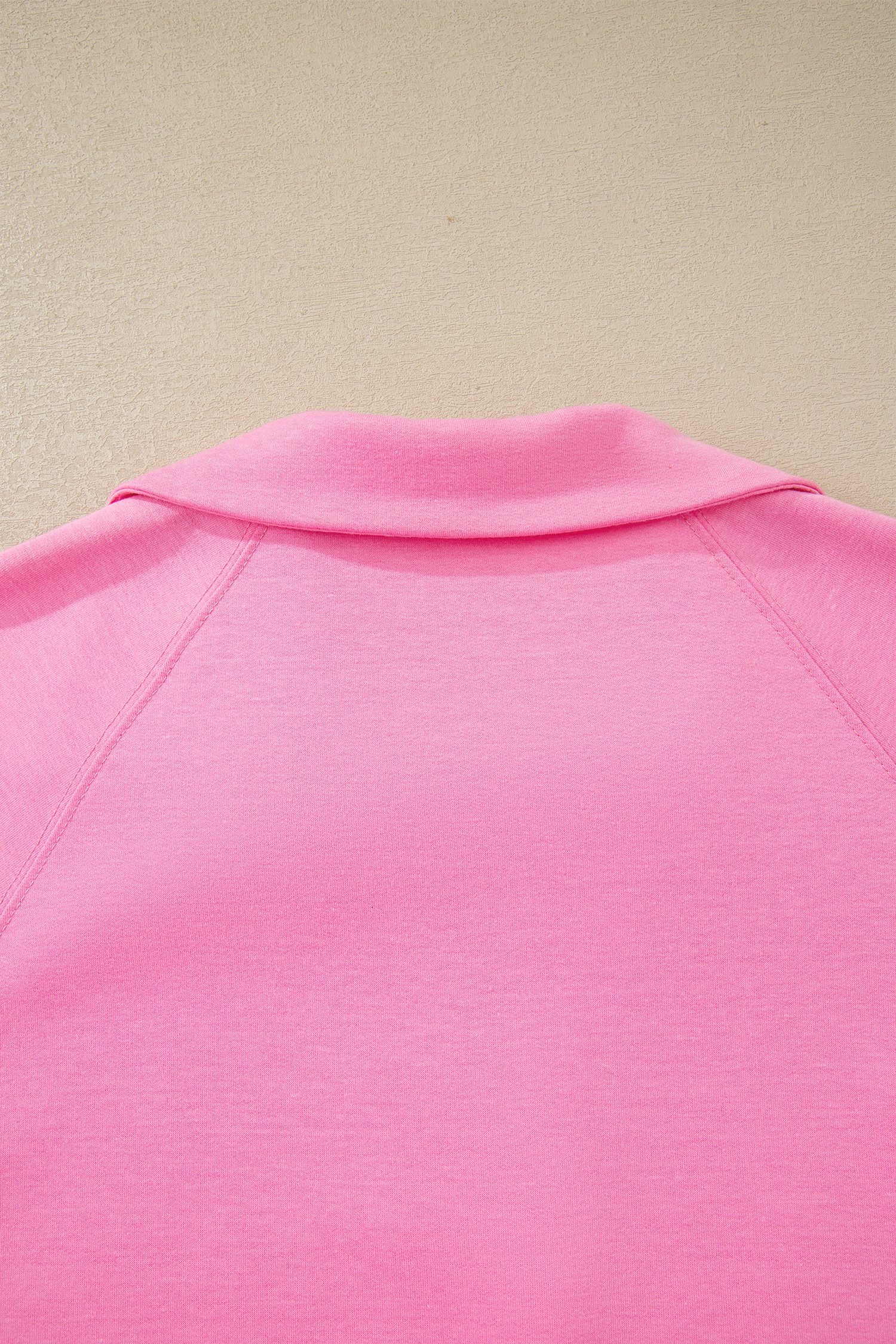 Bonbon Collared V Neck Tee Drawstring Elastic Waist Shorts 2pcs Outfit