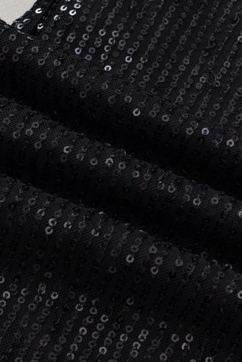 Black Sequin Wide Leg Pants