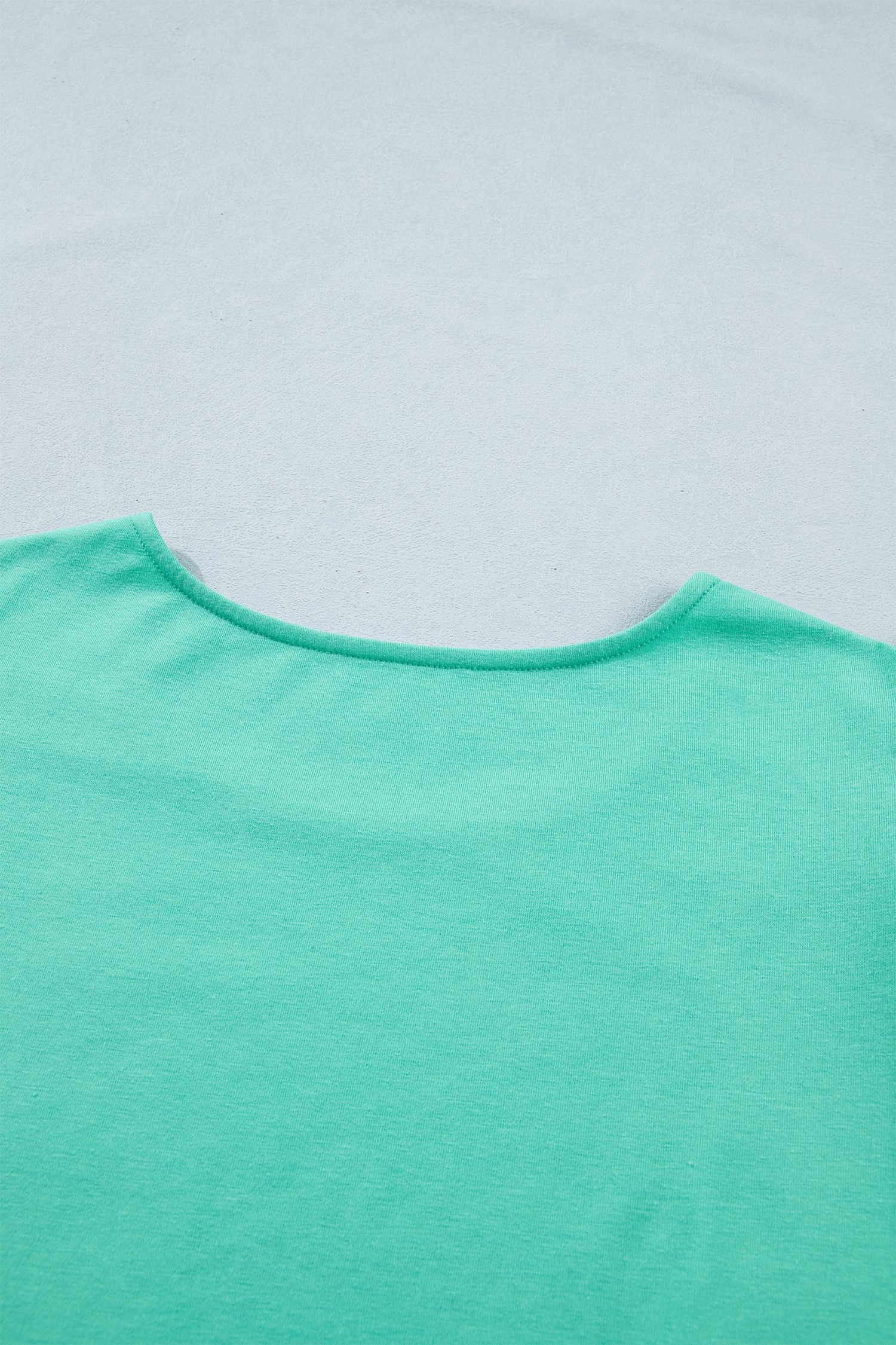 Mint Green Eyelet Lace Ruffled Cap Sleeve Top