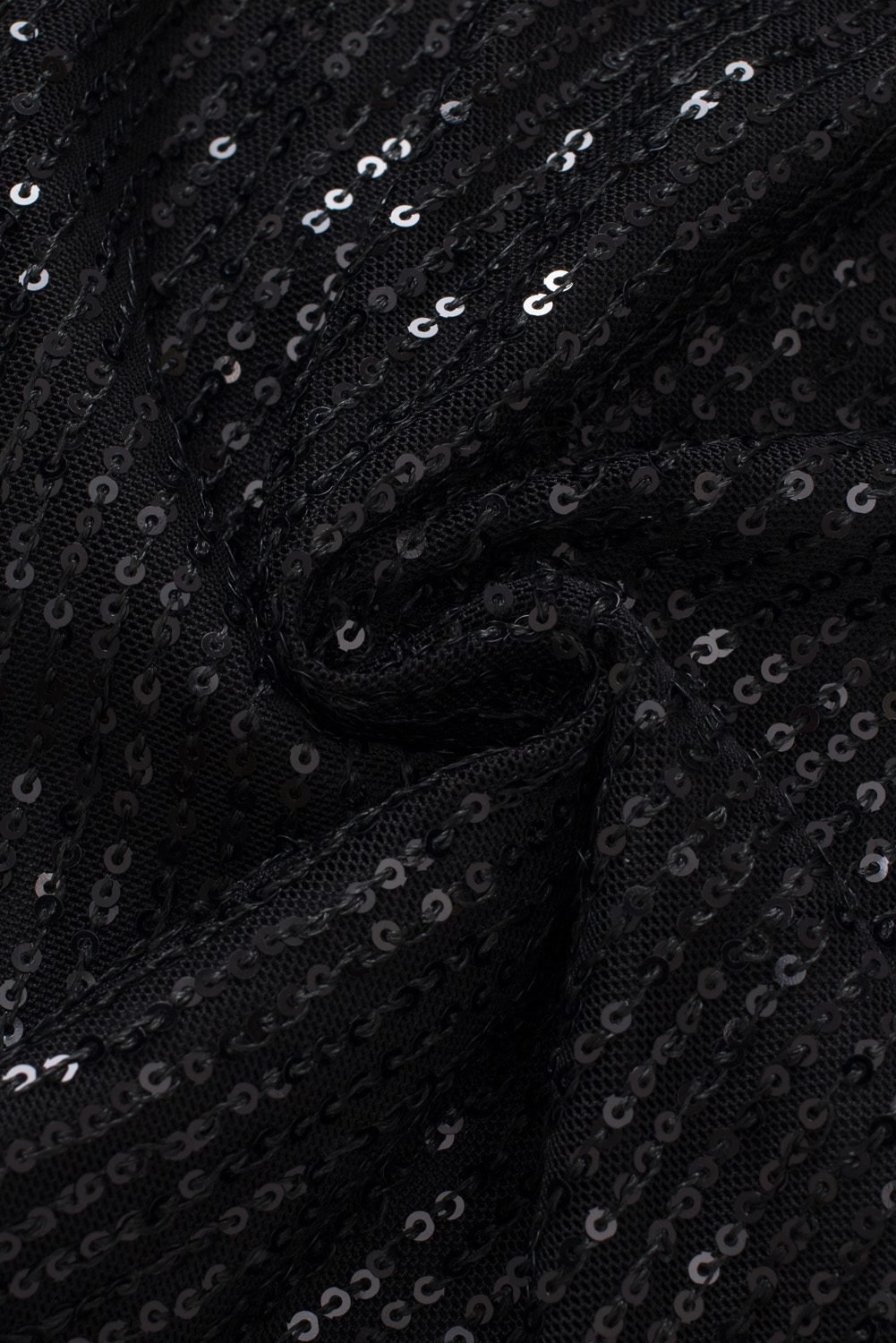 Black Sequin Wide Leg Pants