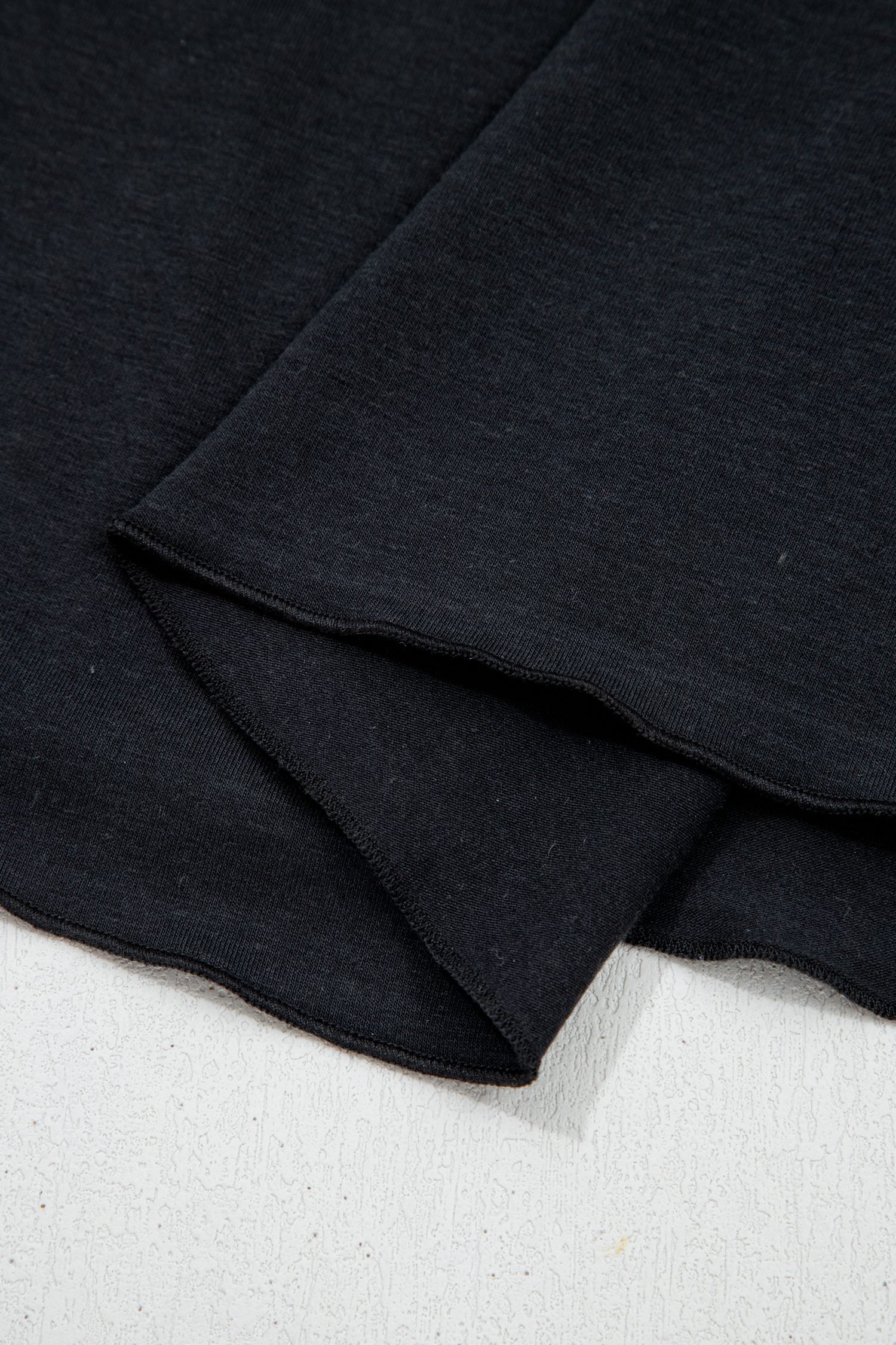 Black Asymmetric Shoulder Detail Short Sleeve Plus Size Maxi Dress