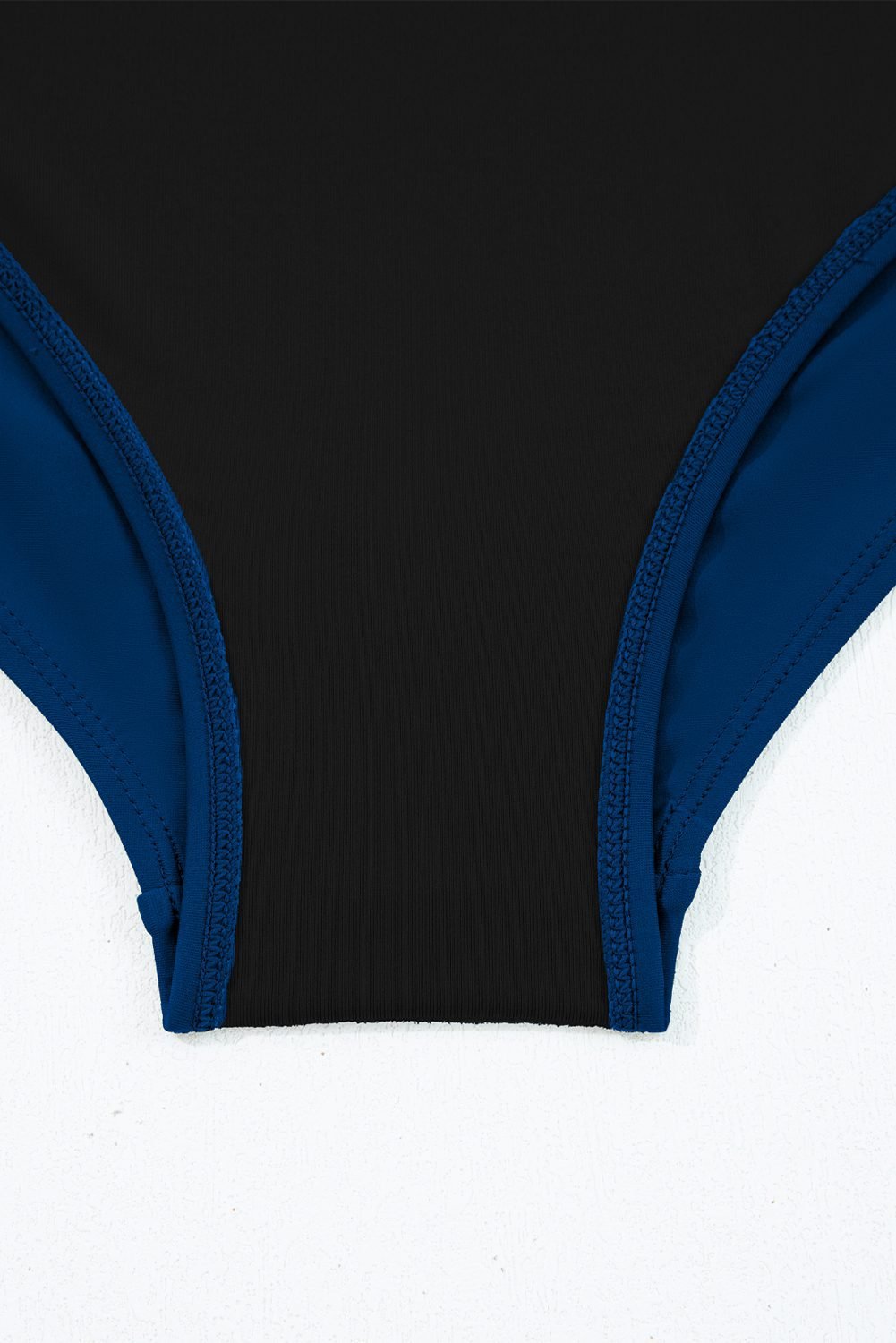 Sail Blue Solid Color Crossed Straps One Piece Swim Dress