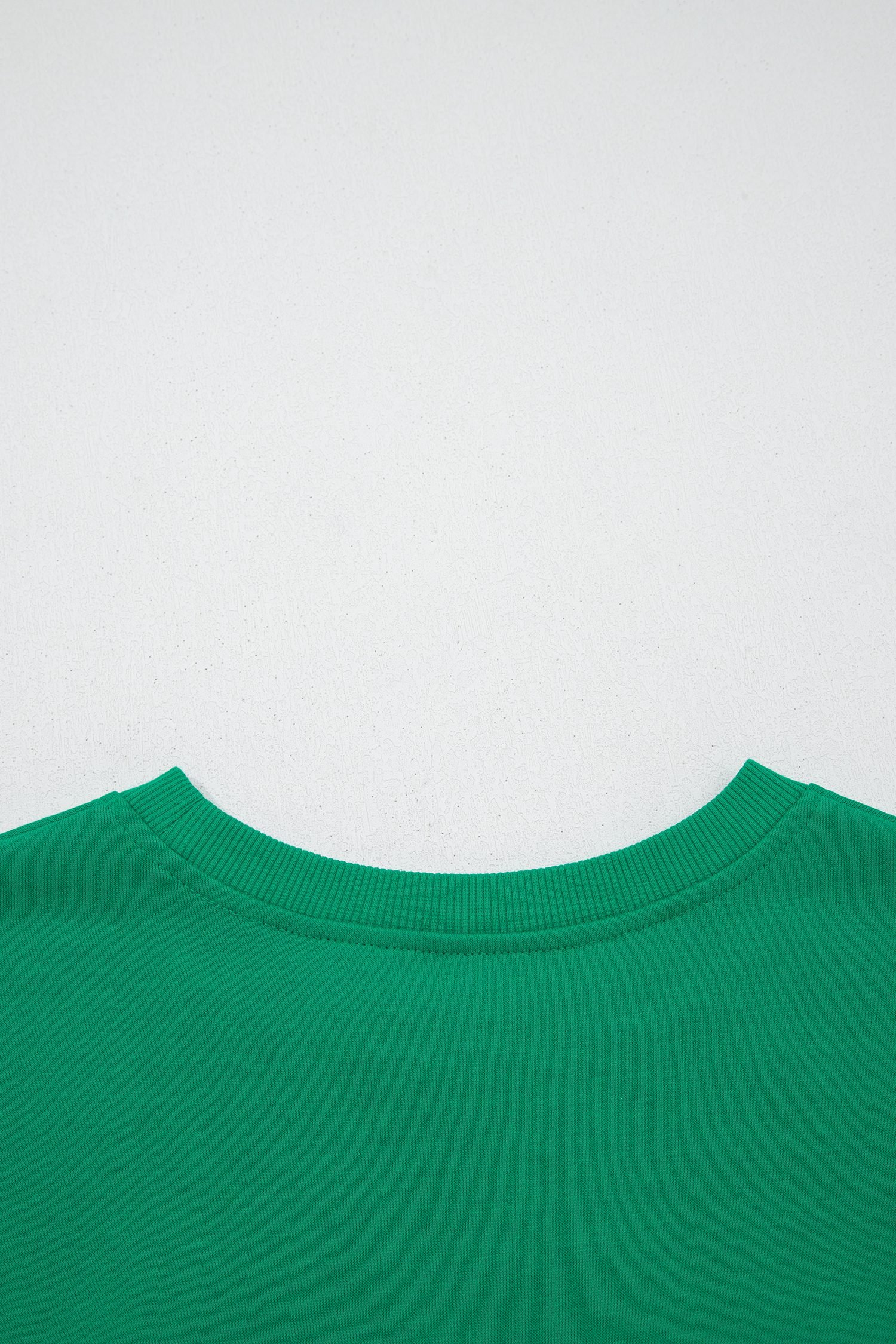 Green Stripe Mixed Print Crew Neck Cap Sleeve T Shirt