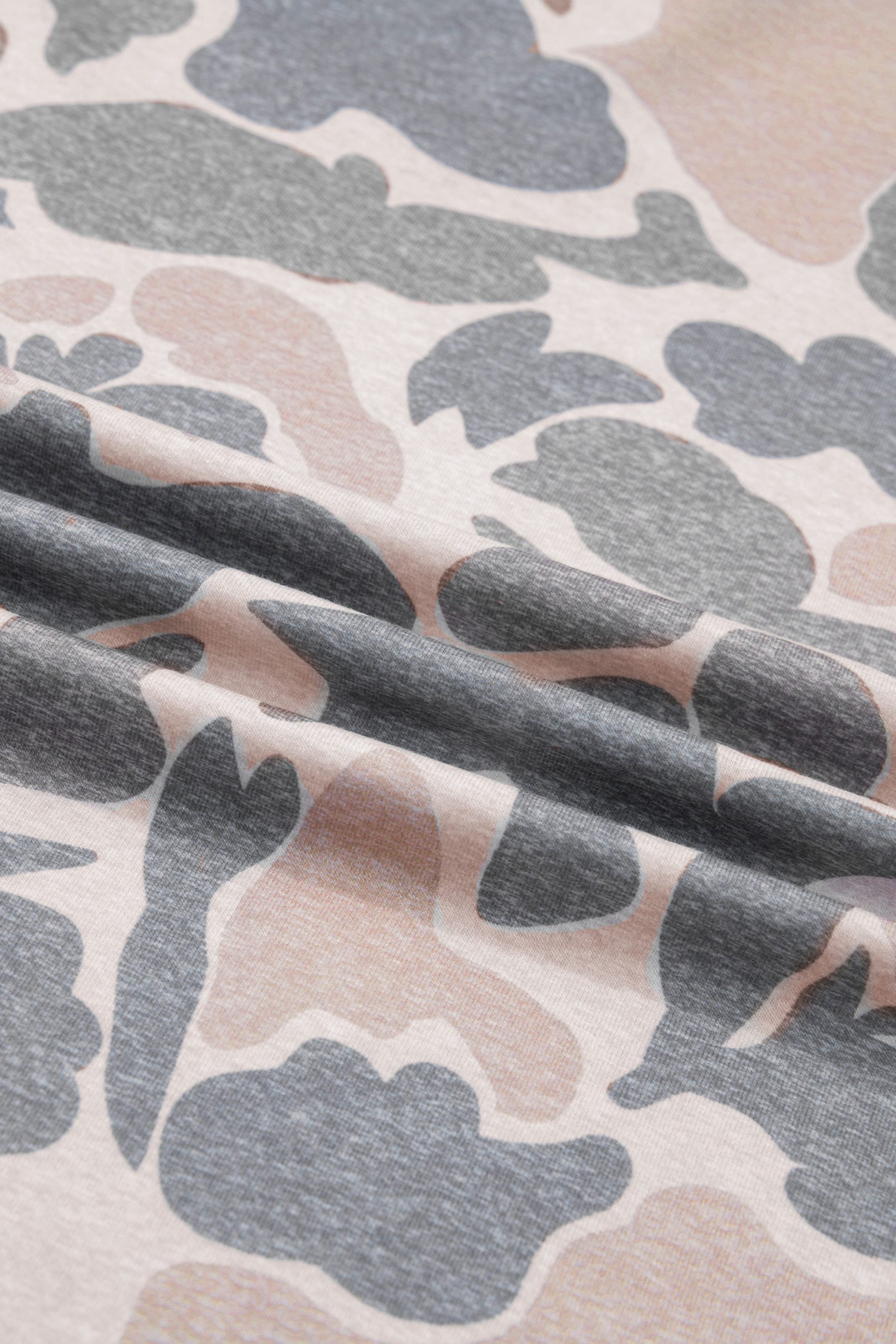 Multicolour Retro Camouflage Print Plus Size T Shirt