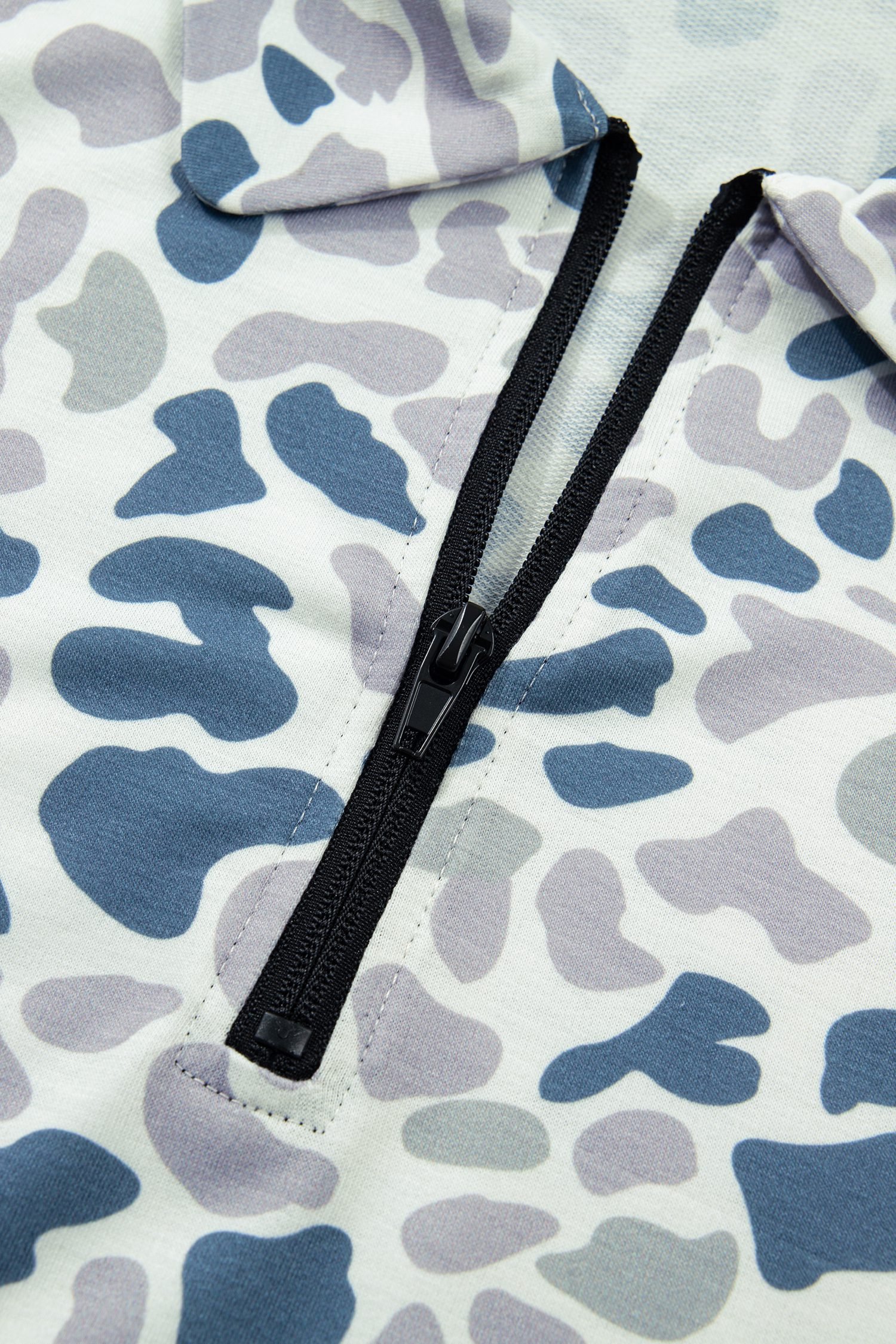 Multicolour Zip up Tee and Short Plus Size Camo Set