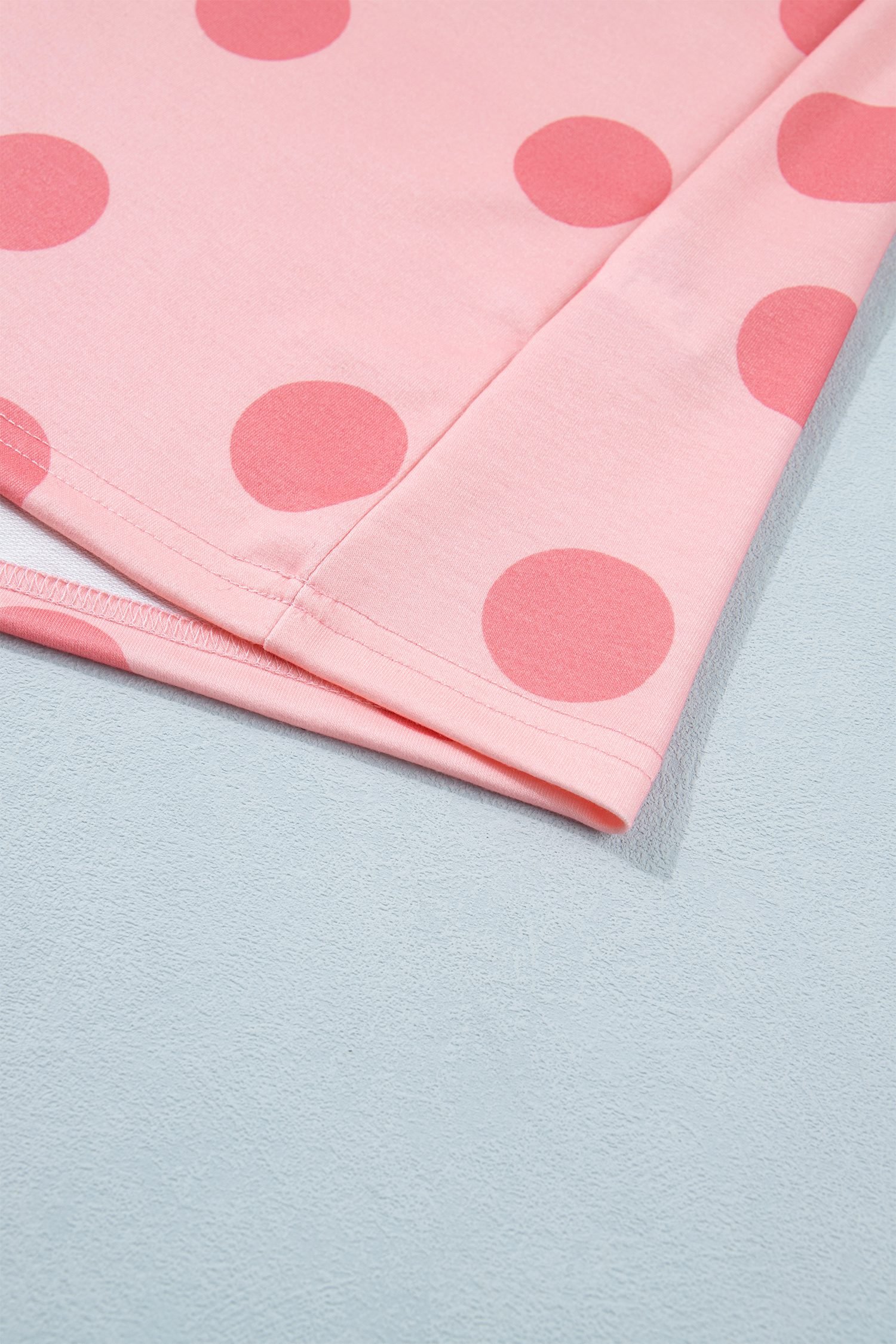 Pink Polka Dot Short Sleeve Top Casual Skort 2pcs Outfit