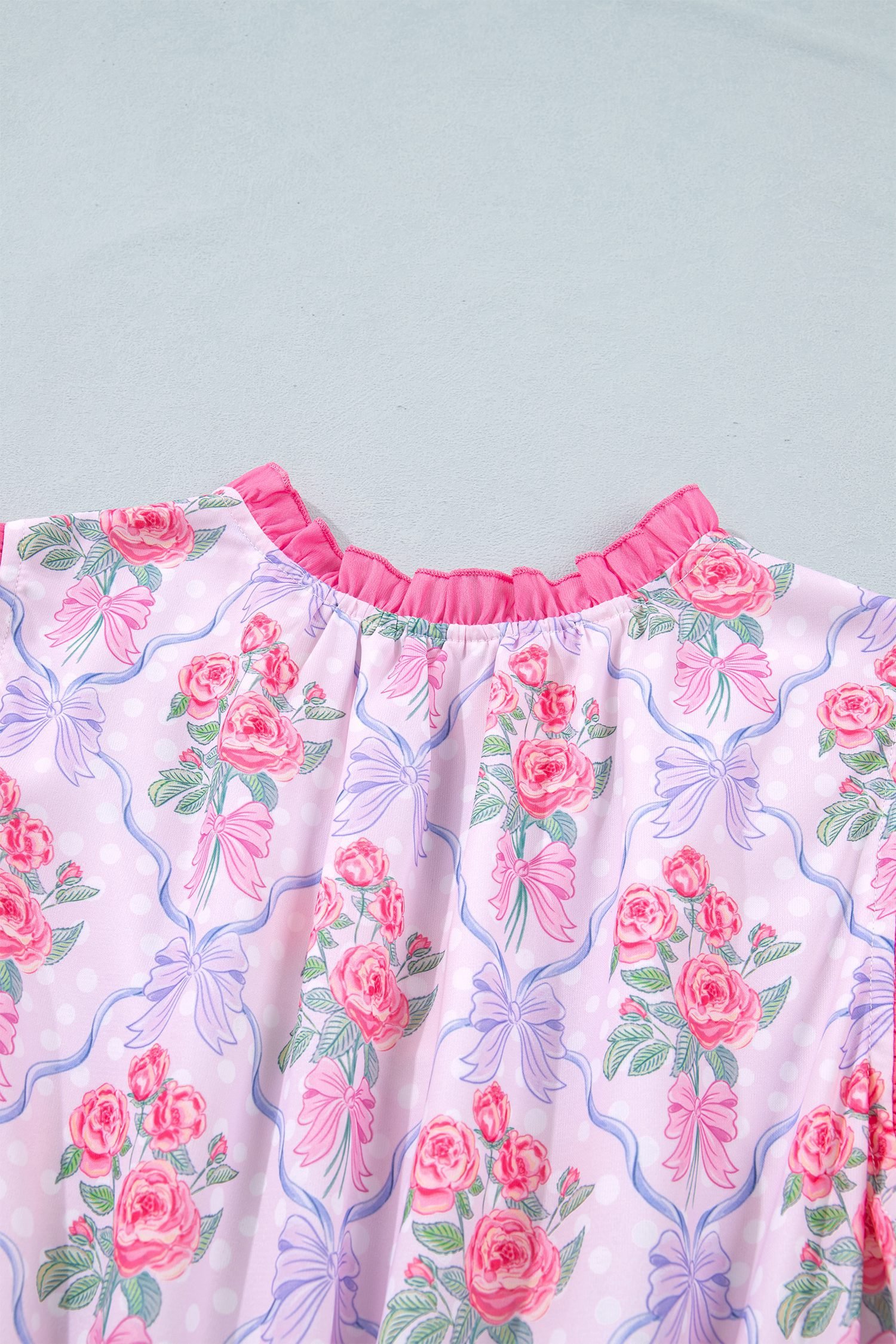 Purple Tiered Ruffles Sleeveless Summer Floral Dress