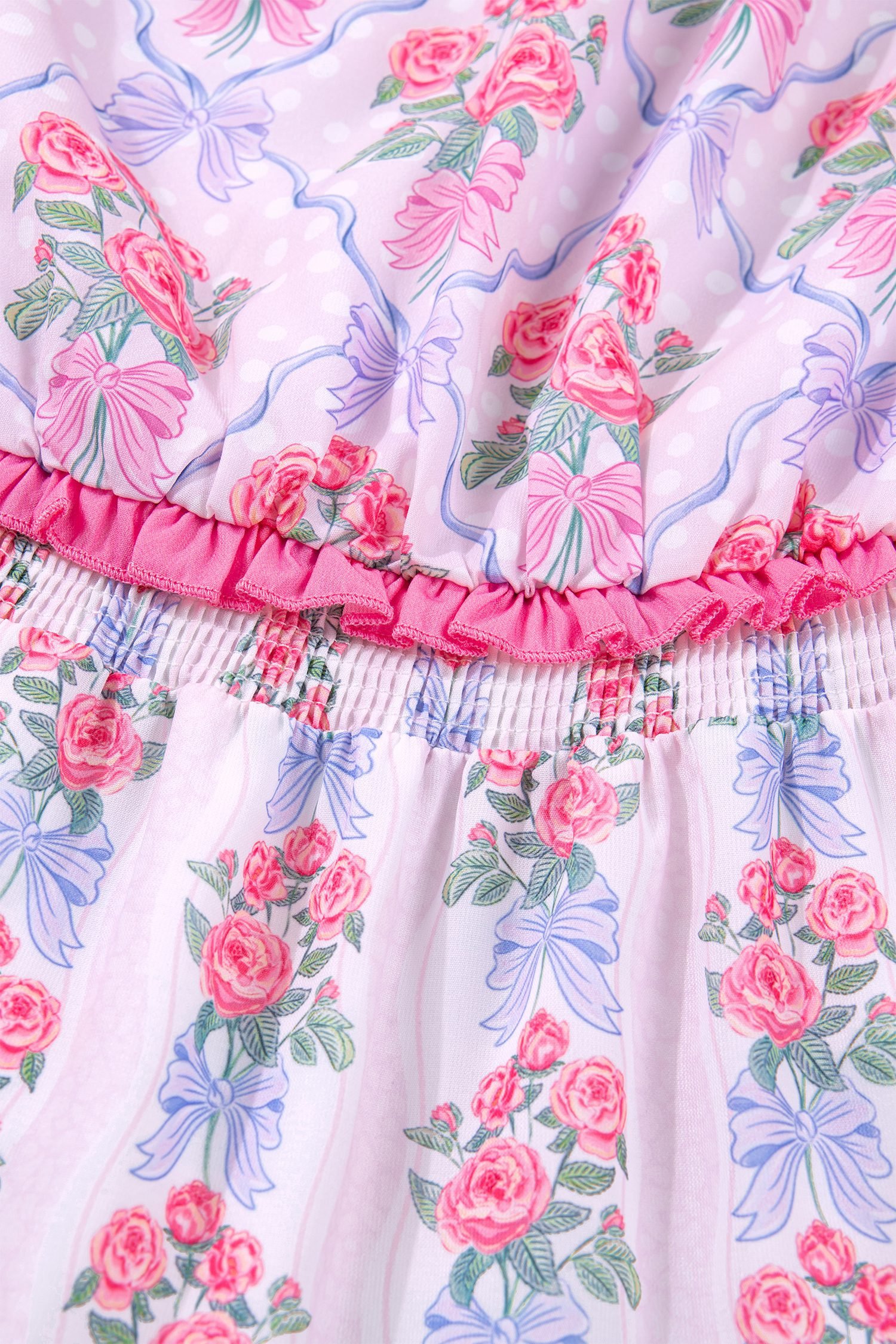 Purple Tiered Ruffles Sleeveless Summer Floral Dress