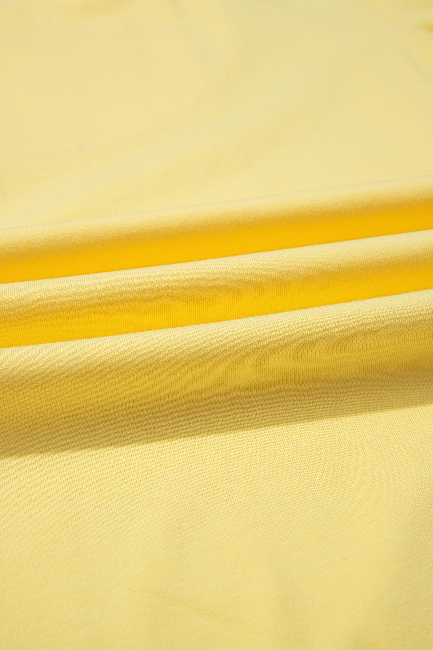 Yellow Cream Solid Color Cropped Tank Top and Jogger Pants Set