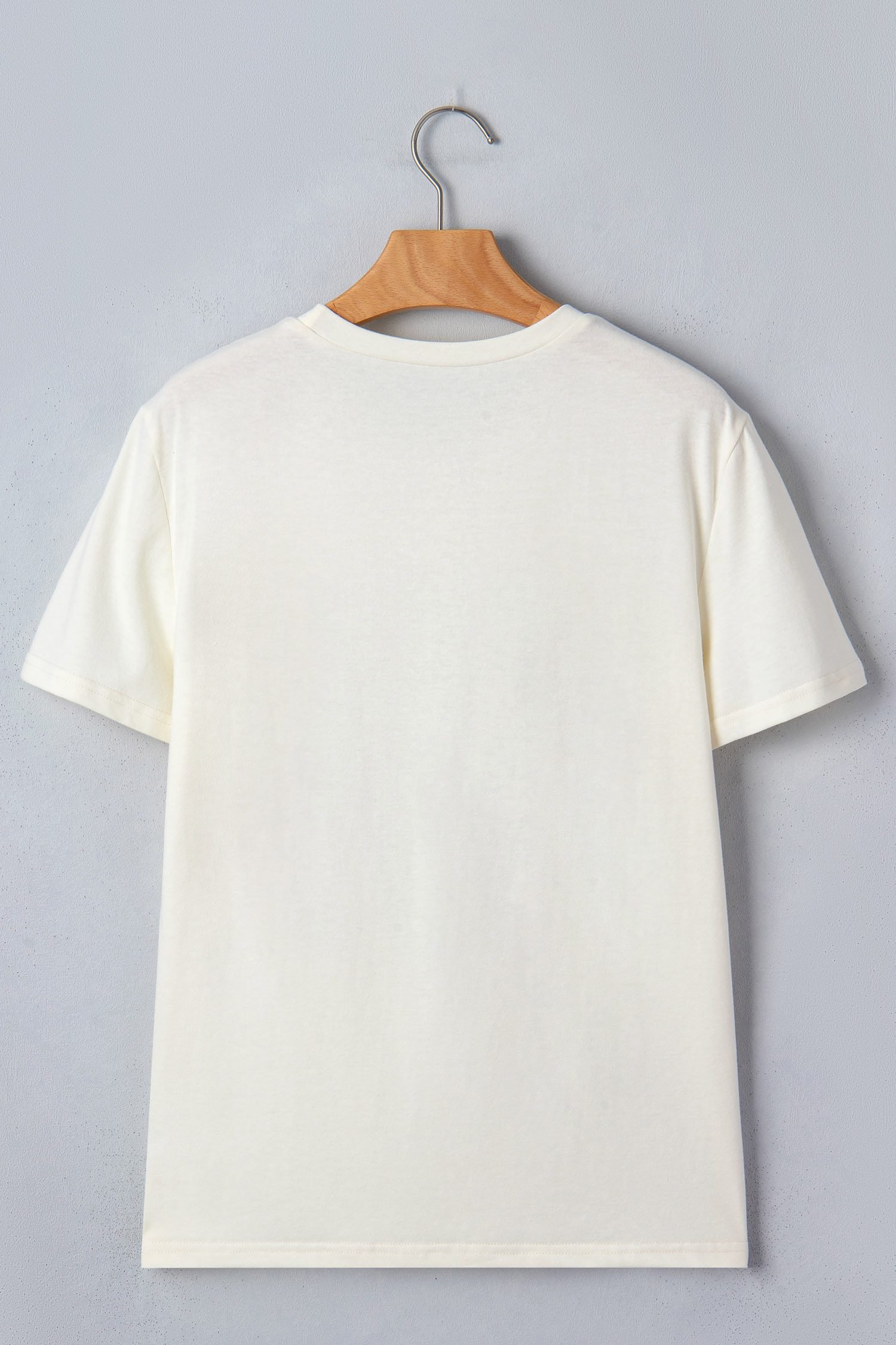 White Fish Print Short Sleeve Round Neck T Shirt