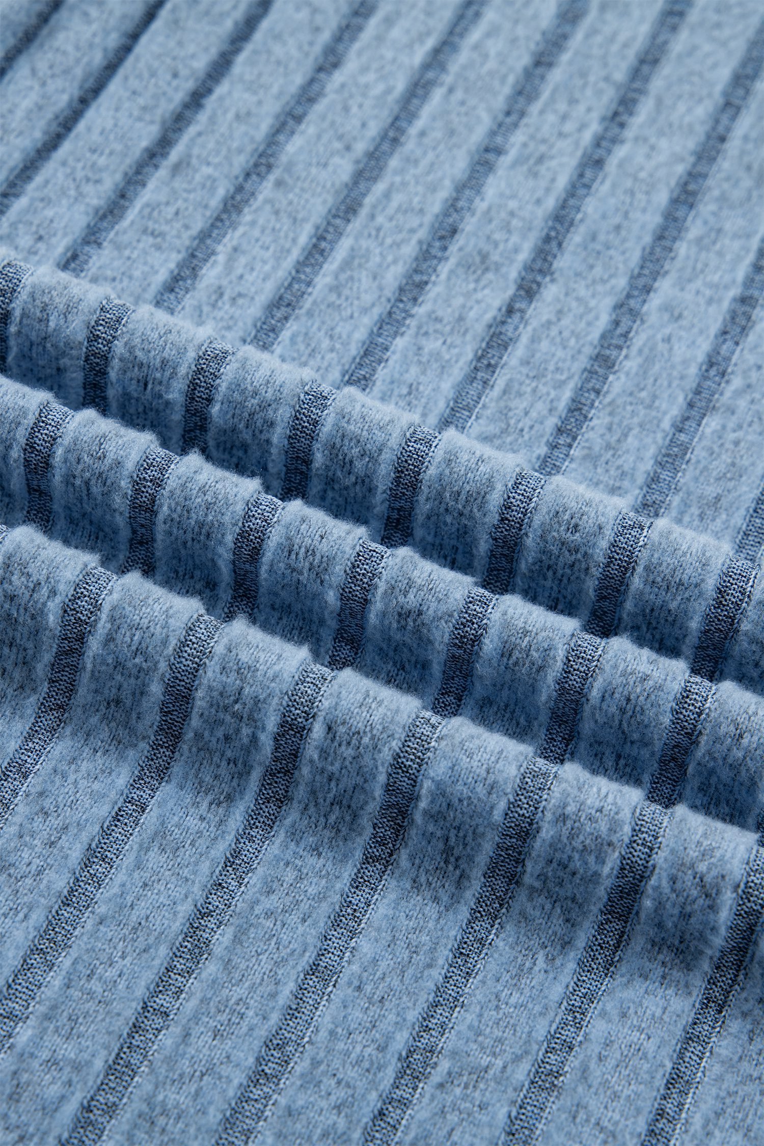 Sky Blue Slim Ribbed Mineral Wash Tank Top