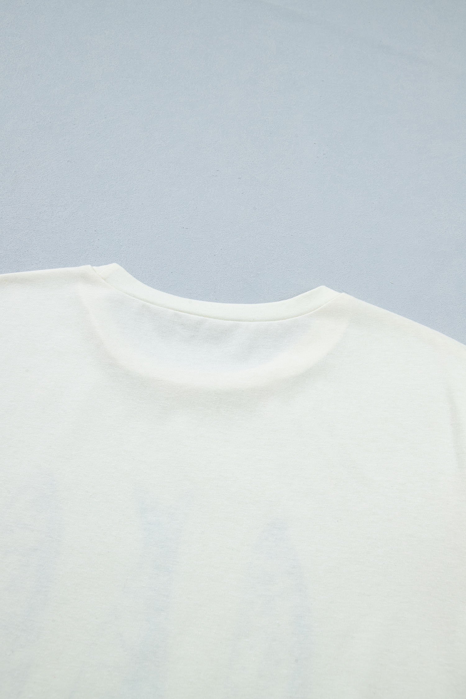 White Fish Print Short Sleeve Round Neck T Shirt