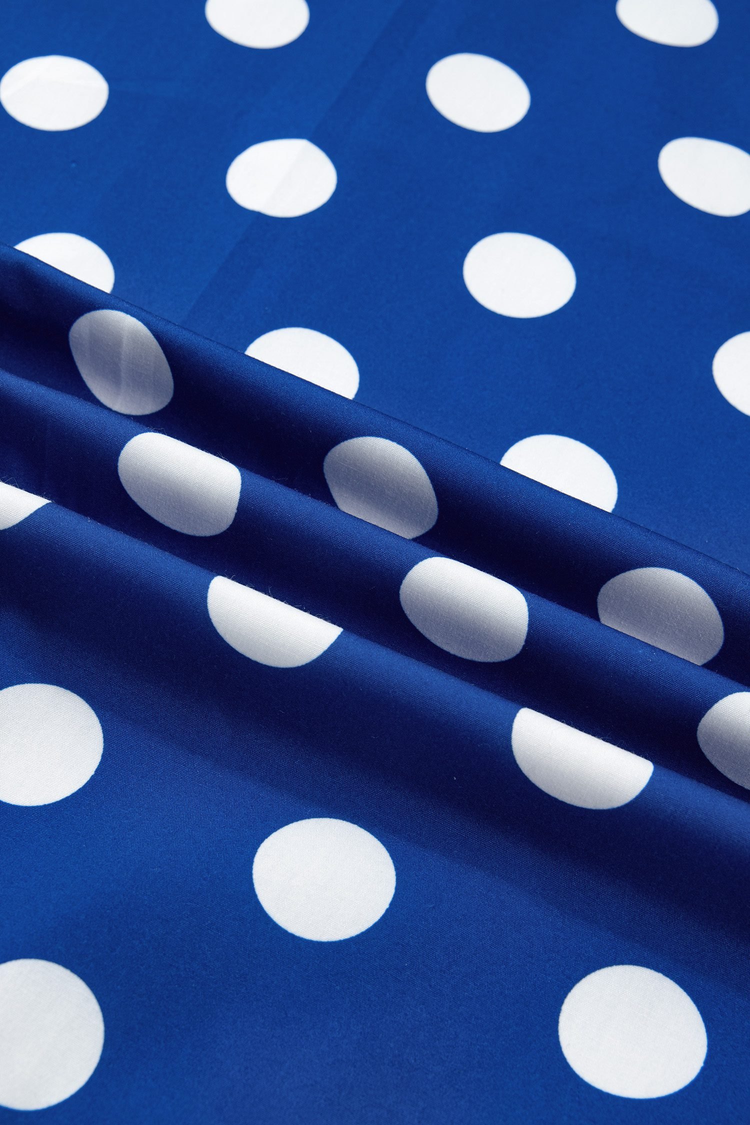 Blue Striped Polka Dot Patchwork High Waist Spaghetti Straps Maxi Dress