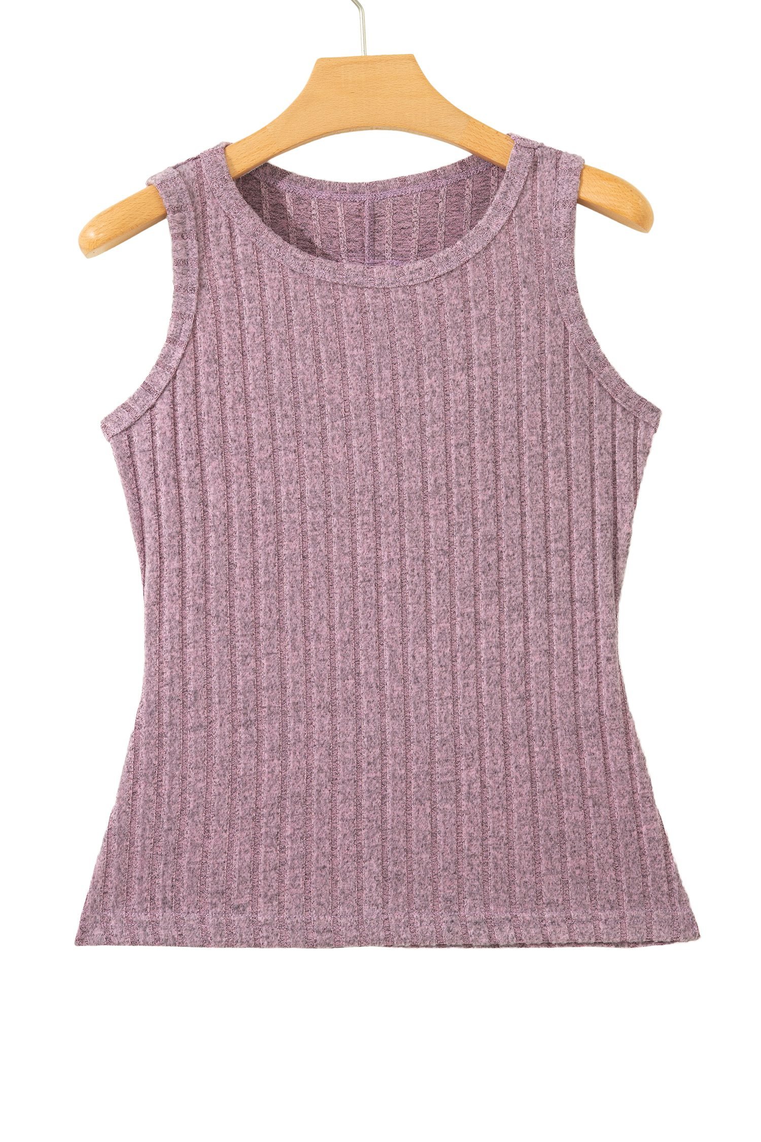 Bonbon Slim Ribbed Mineral Wash Tank Top