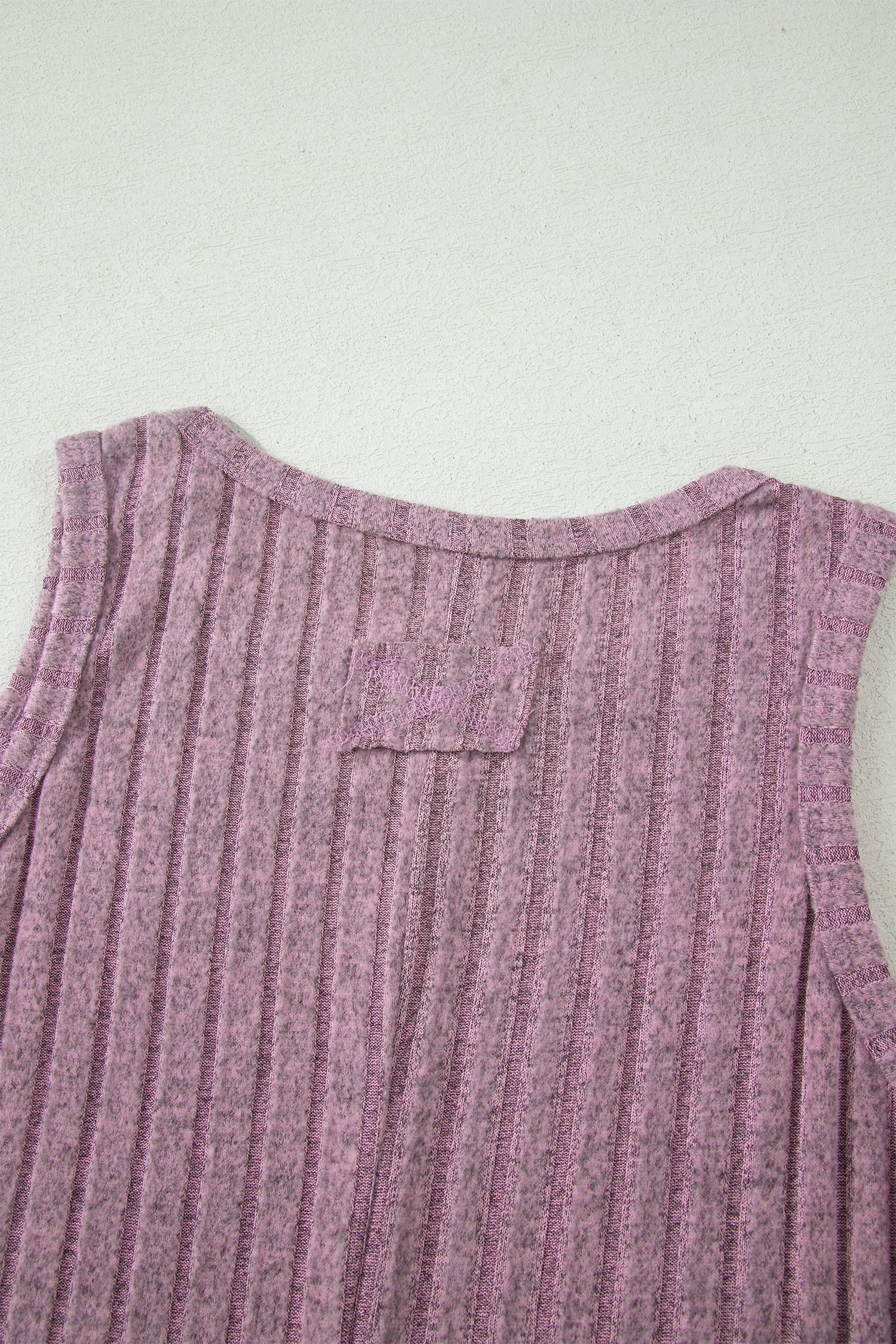 Bonbon Slim Ribbed Mineral Wash Tank Top