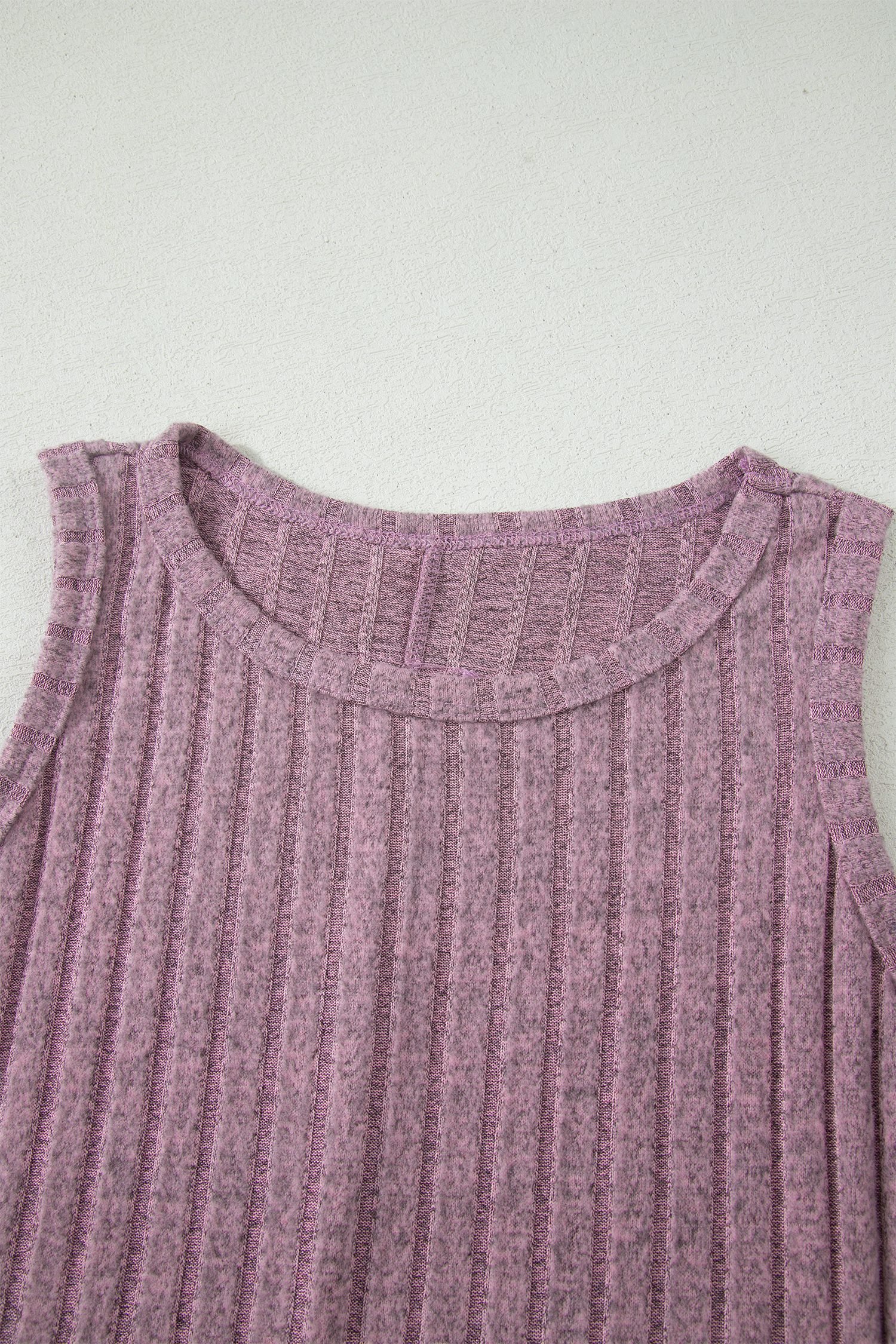 Bonbon Slim Ribbed Mineral Wash Tank Top