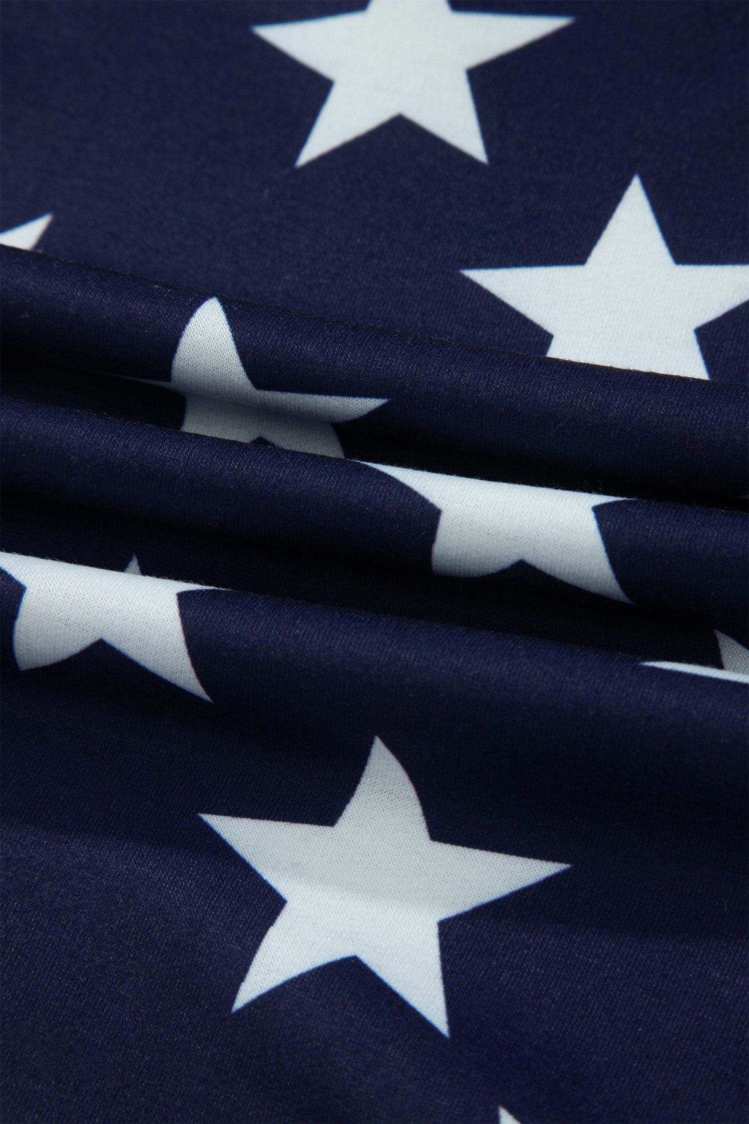 Multicolour Stars Stripes American Flag Zipped Collar Oversized Sweatshirt
