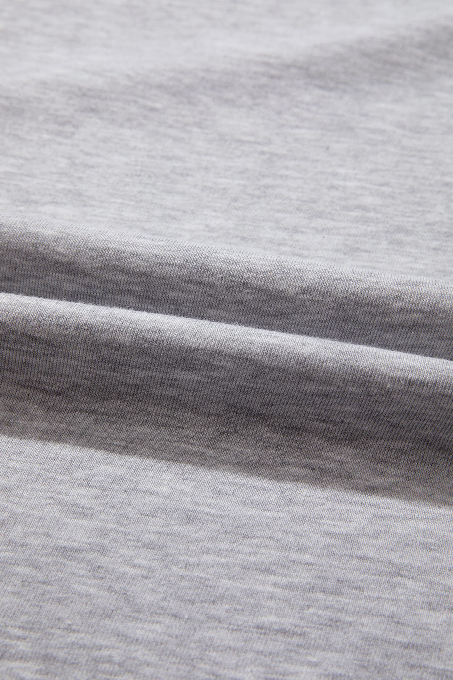 Light Grey Patchwork Detail Raw Edge Oversize Tee