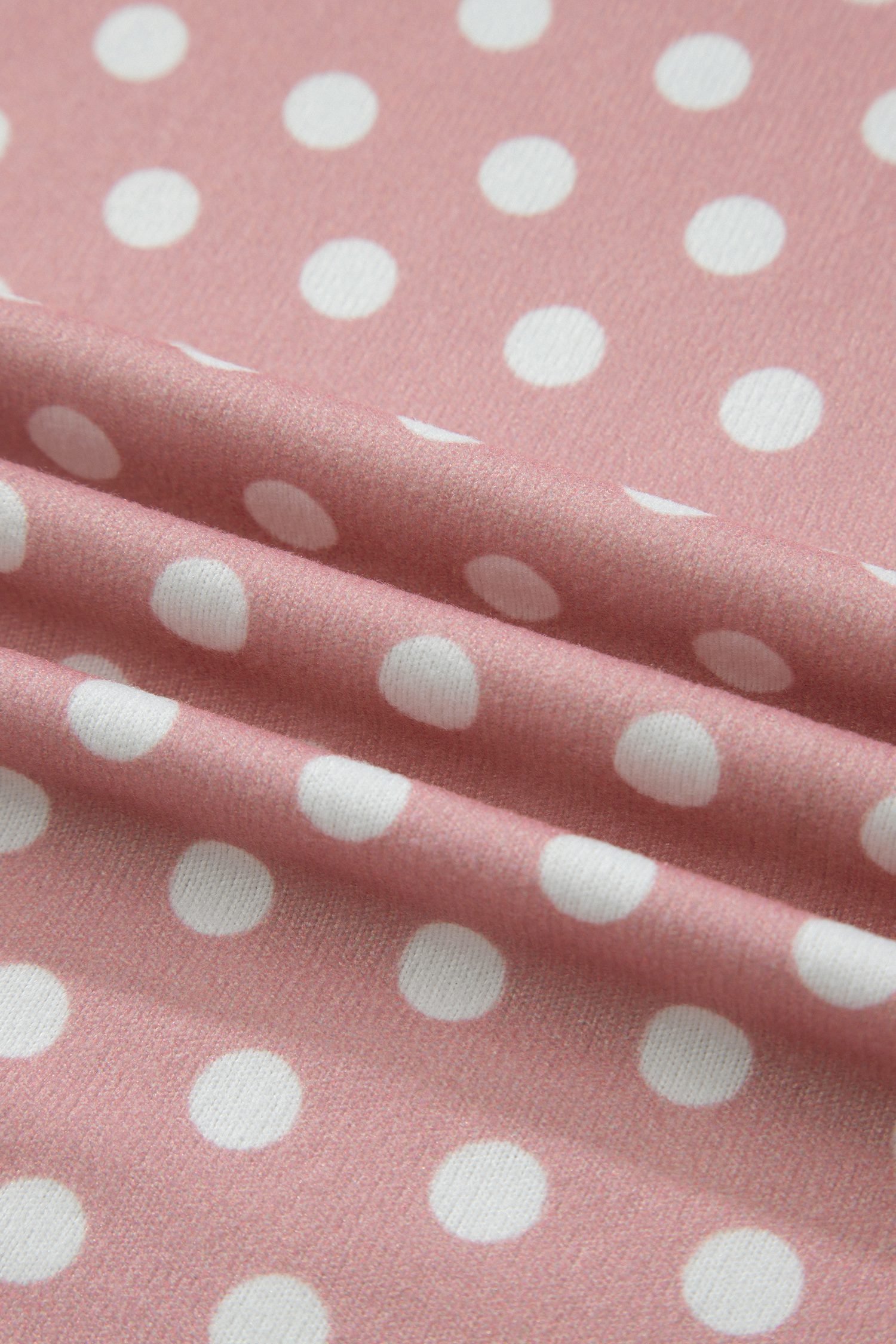 Pink Polka Dot Print Short Set