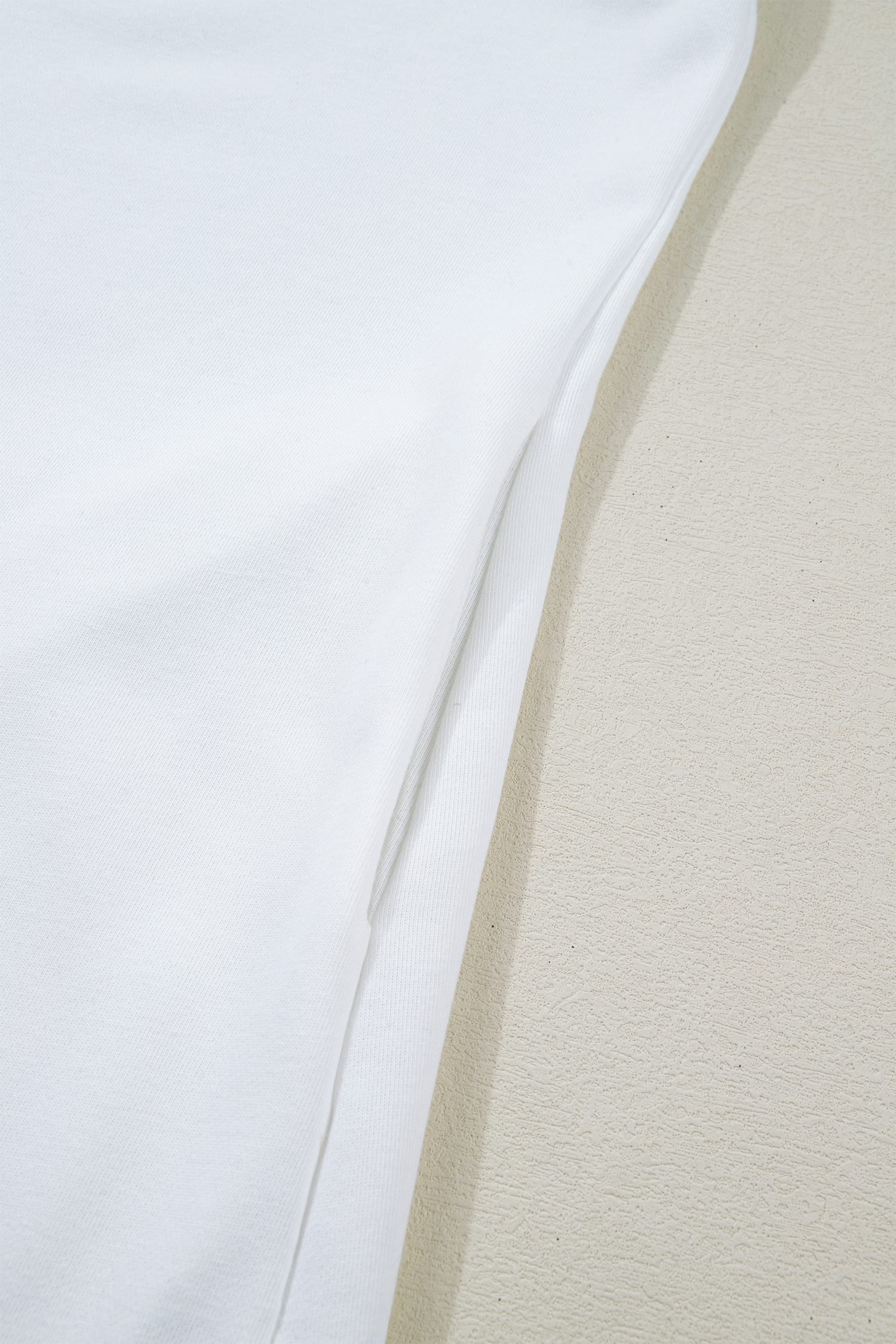 White Contrasted Striped Patchwork Split Neck Ruffle Trim Sleeveless Dress