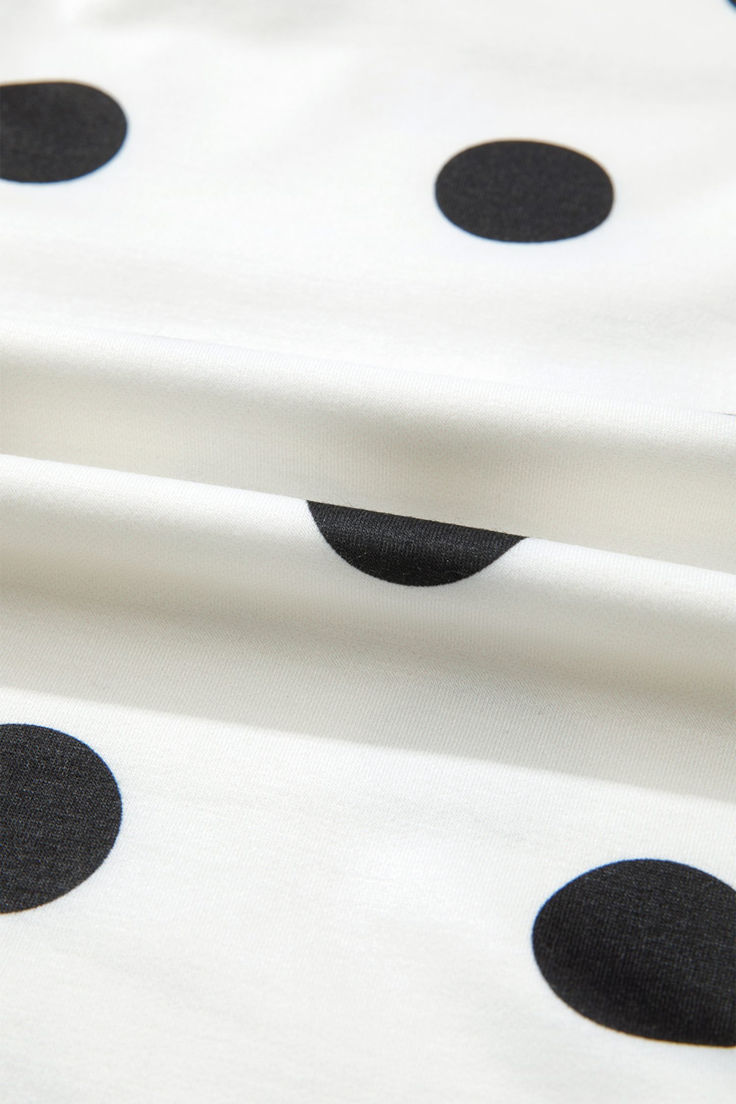 White Plus Size Polka Dot Printed Tank Split Skort 2pcs Outfit