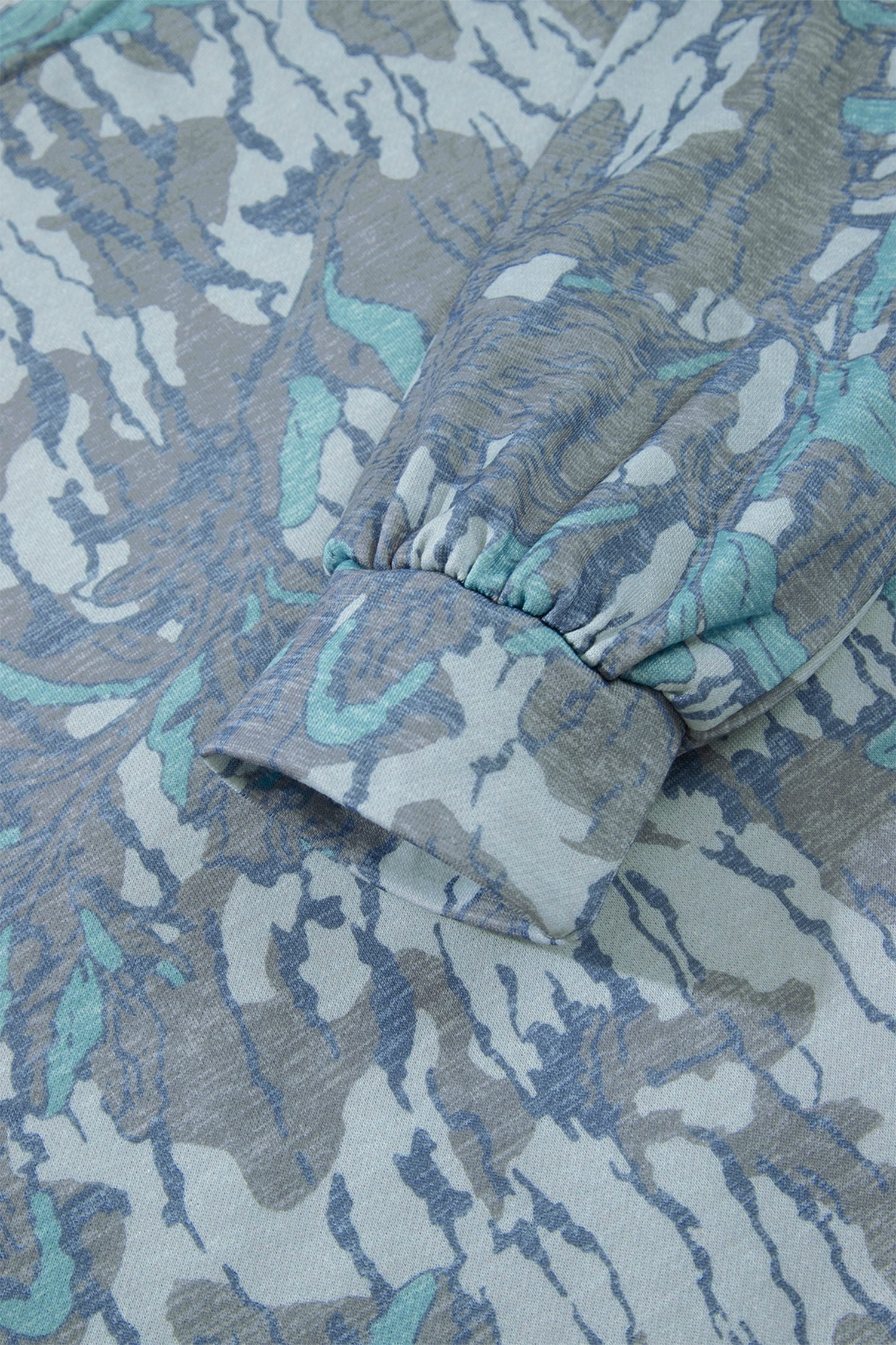 Multicolour Abstract Floral Print Loose Pullover Drawstring Pants 2pcs Set - Image 8
