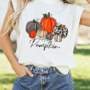 White Rhinestone Embellished Pumpkin Graphic High Neck Cap Sleeve Top