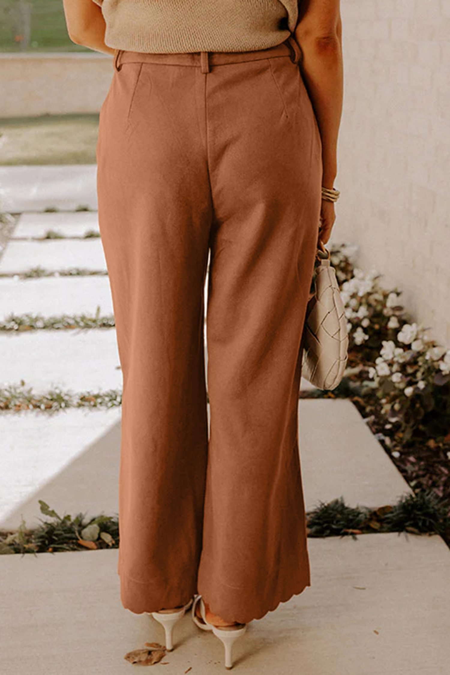 Thai Curry Scalloped Edge Pocket Full-Length Pant - Image 4