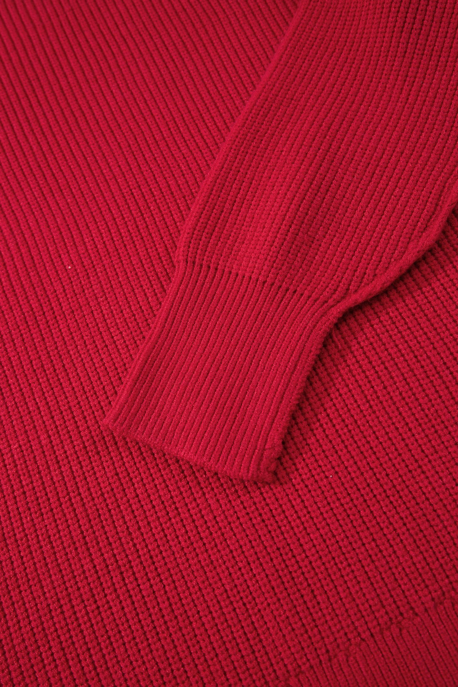 Red Dahlia Long Sleeve Ribbed Knit Stand Neck Regular Fit Sweater - Image 12
