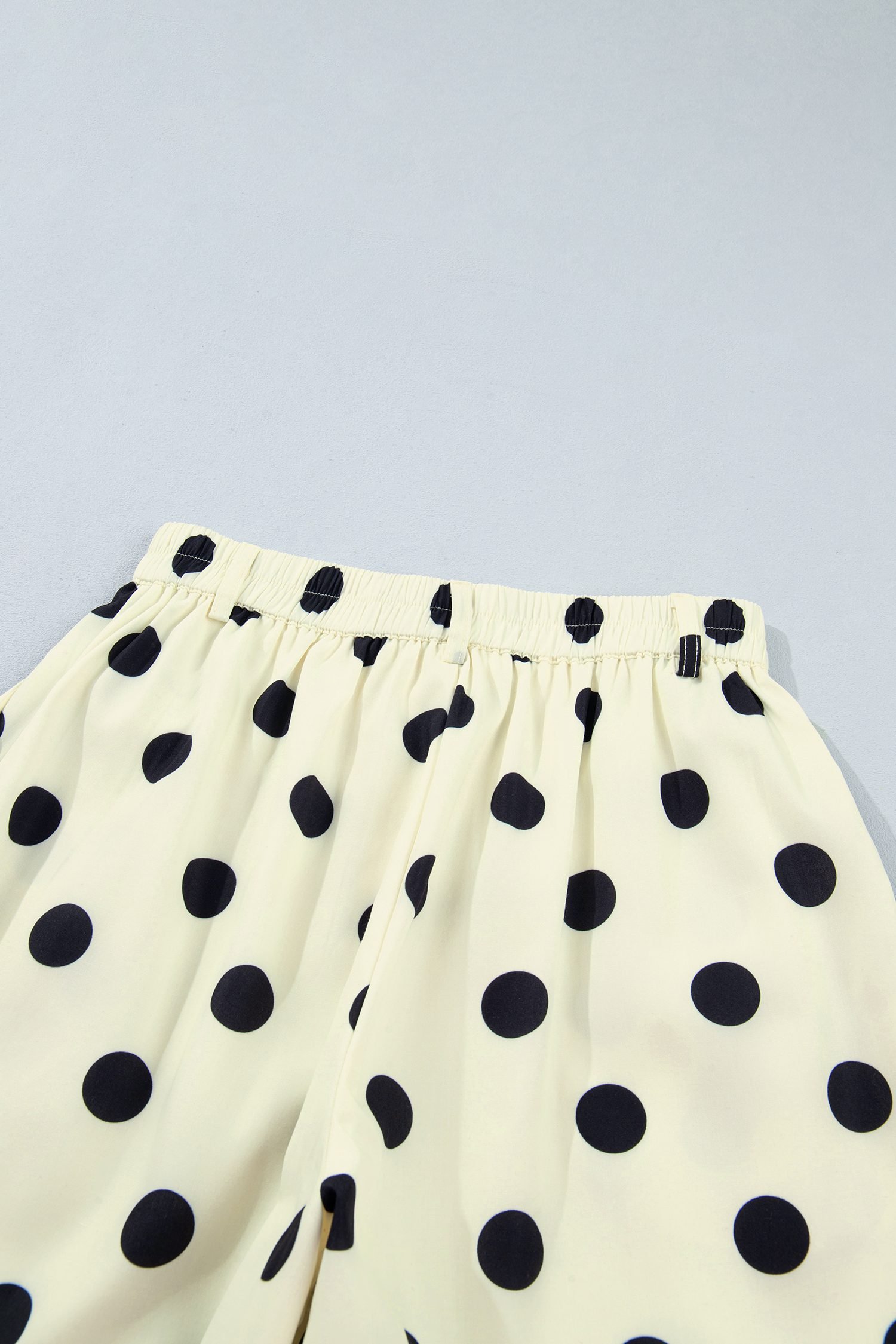 Black Polka Dot Ankle Length Harem Pants