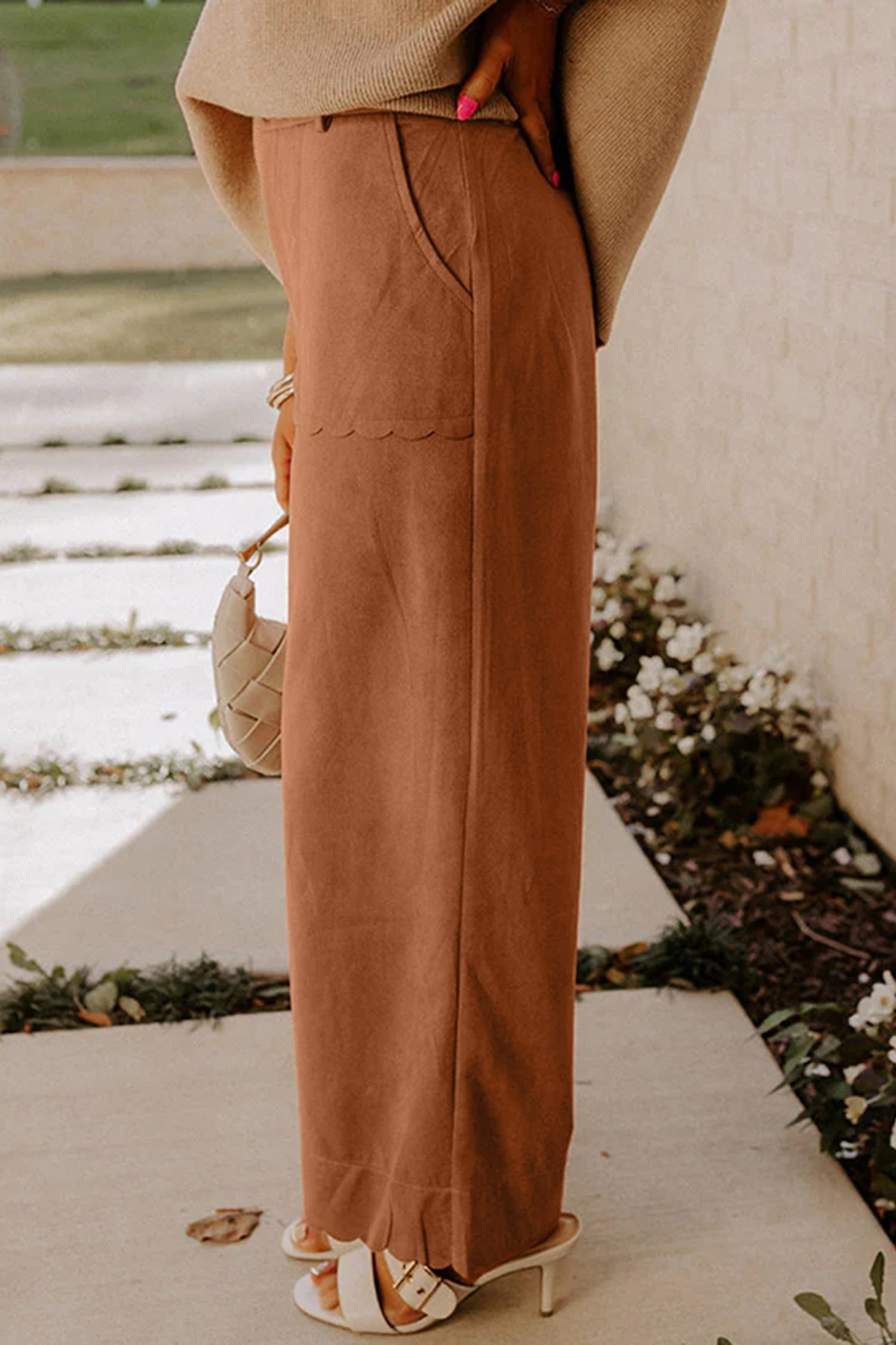 Thai Curry Scalloped Edge Pocket Full-Length Pant - Image 5