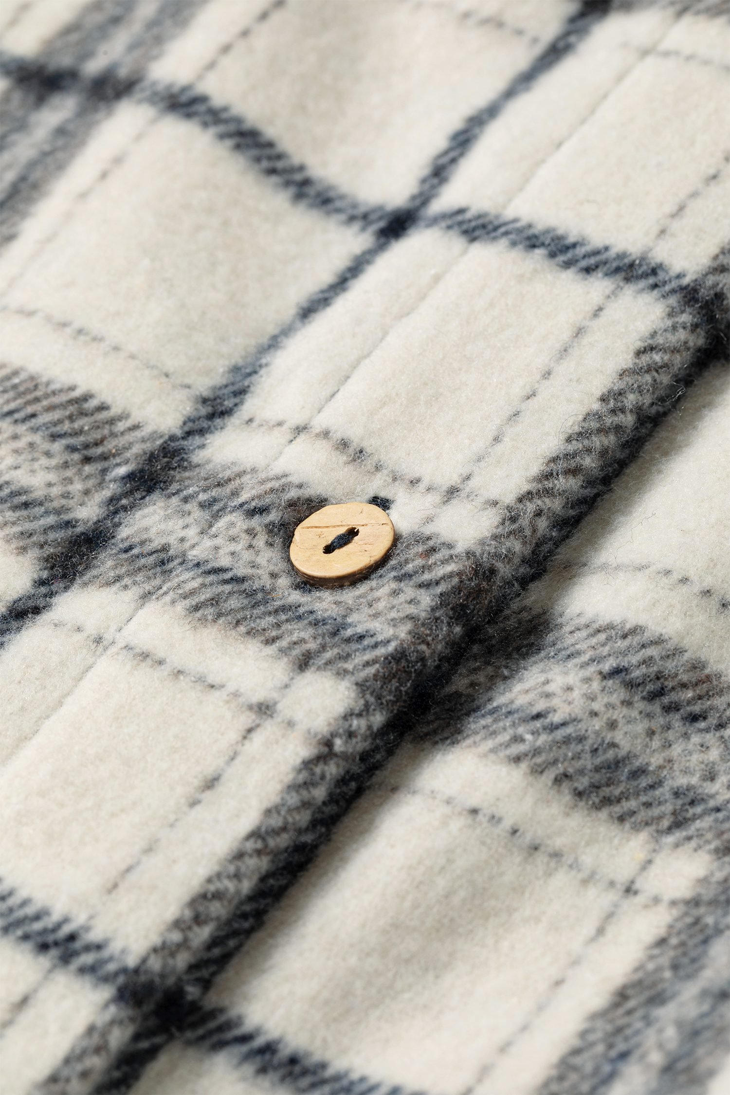 Multicolour Plaid Button-Up Long Sleeve Shift Silhouette Shacket